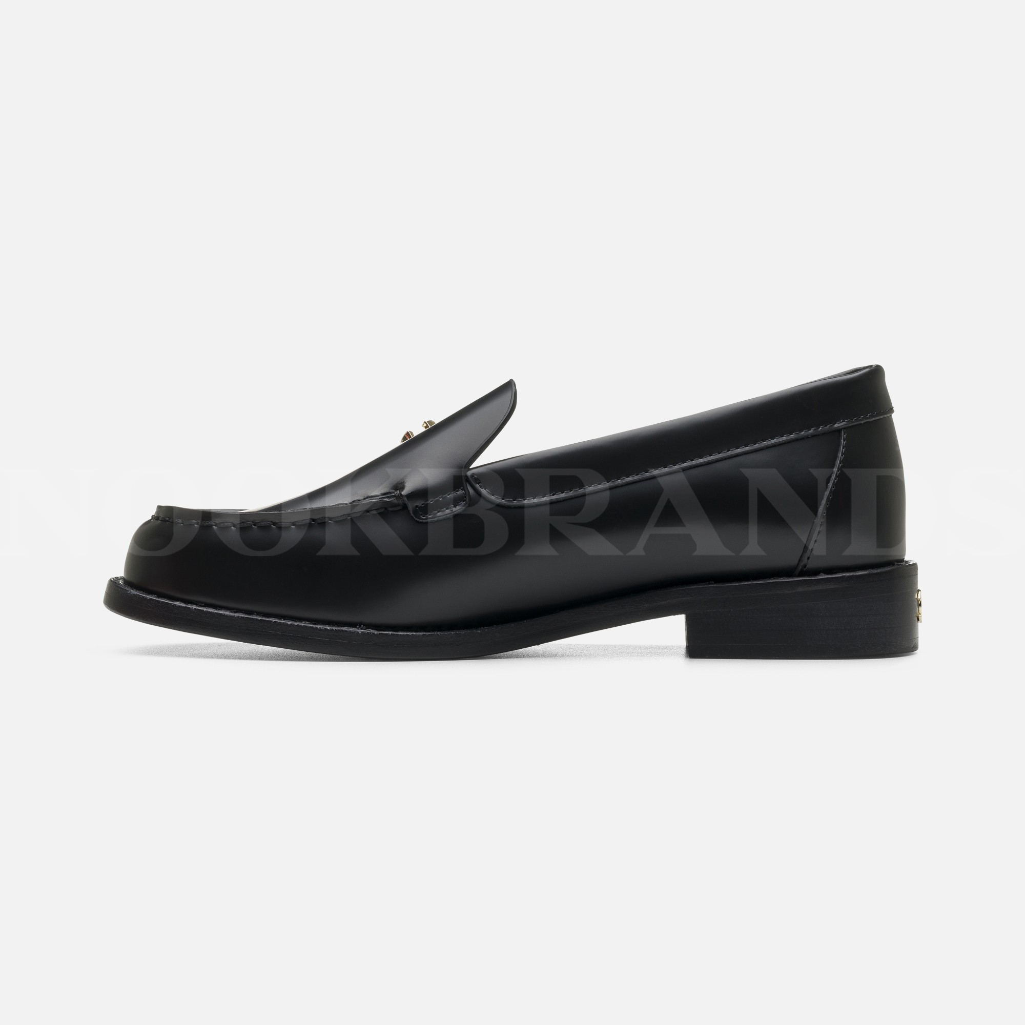 Siyah Kadın Deri Loafer