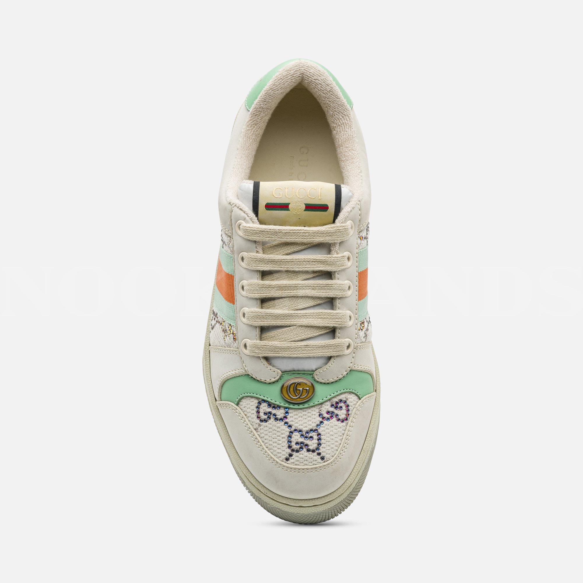 Krem Kadın Deri Sneaker