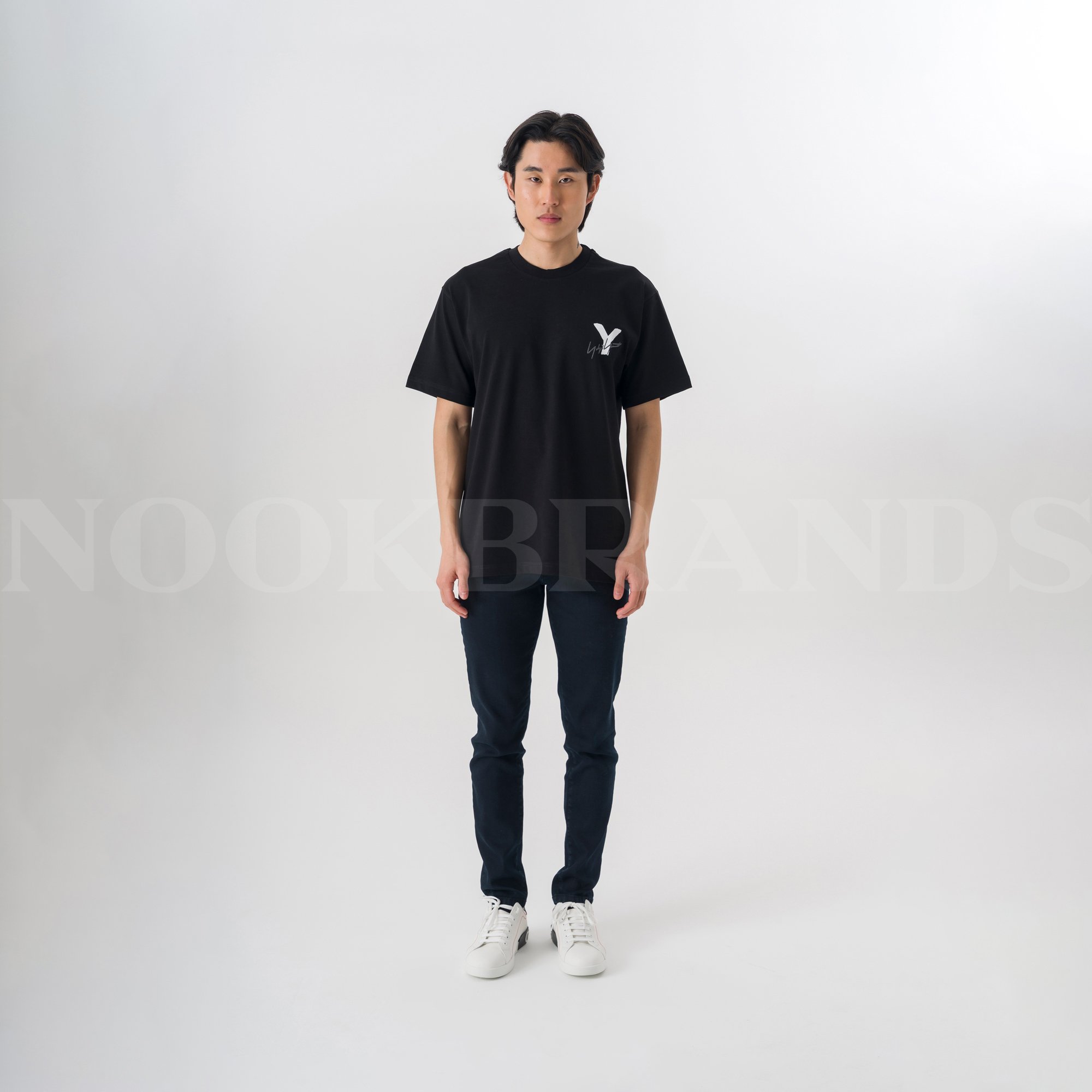 Siyah Logo Detay Erkek T-shirt