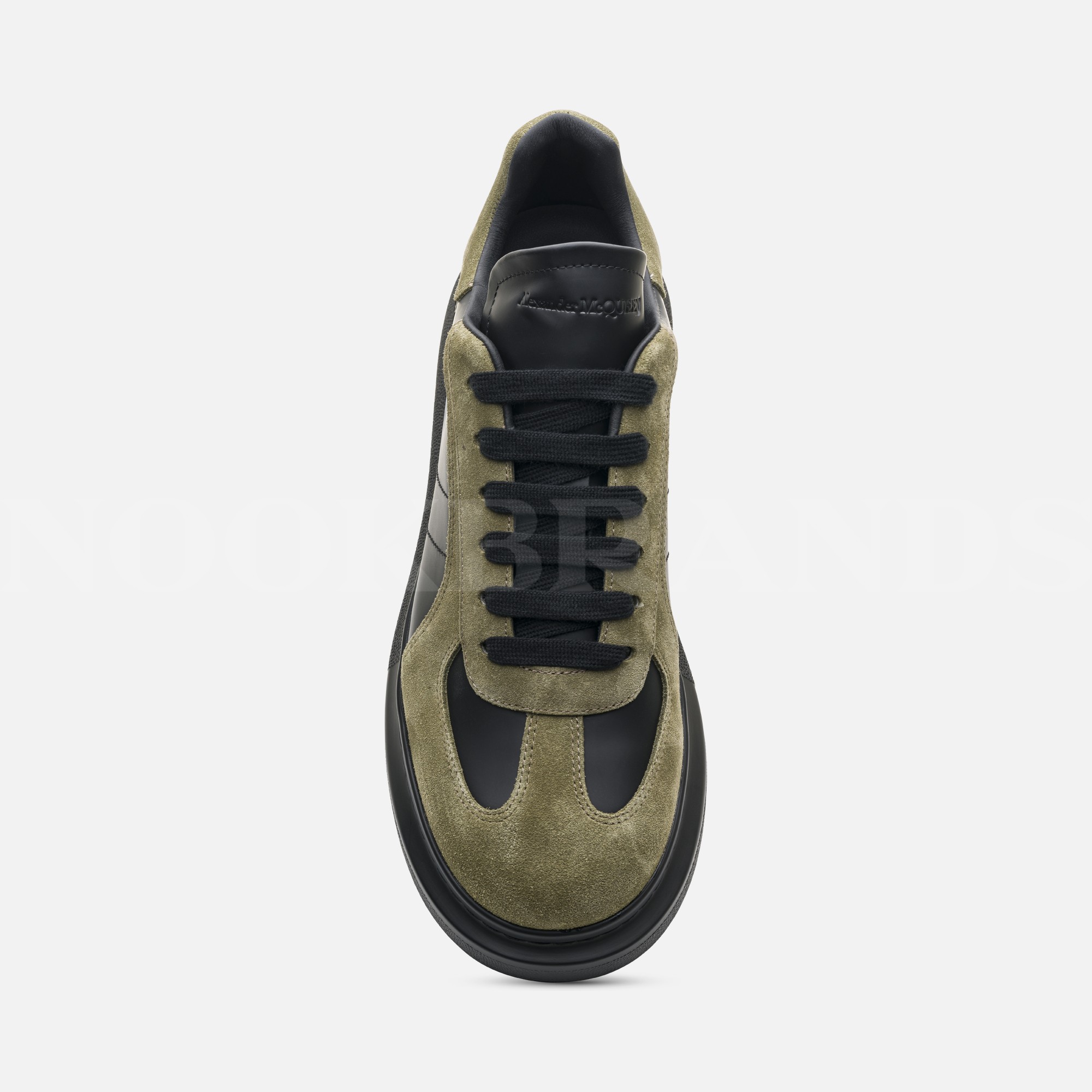 Siyah Oversize Erkek Deri Sneaker