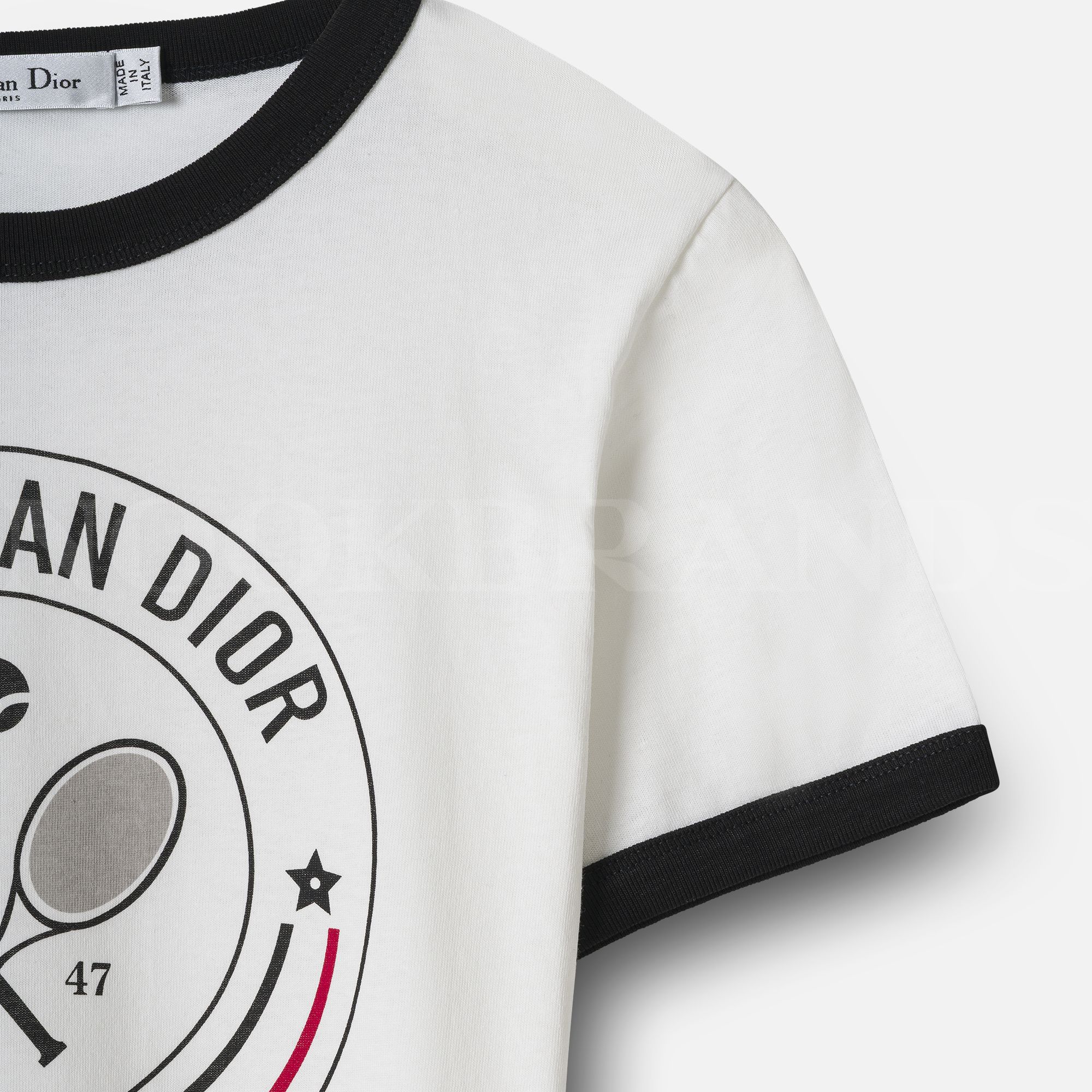 Baskılı Logo Detay Beyaz Kadın T-shirt