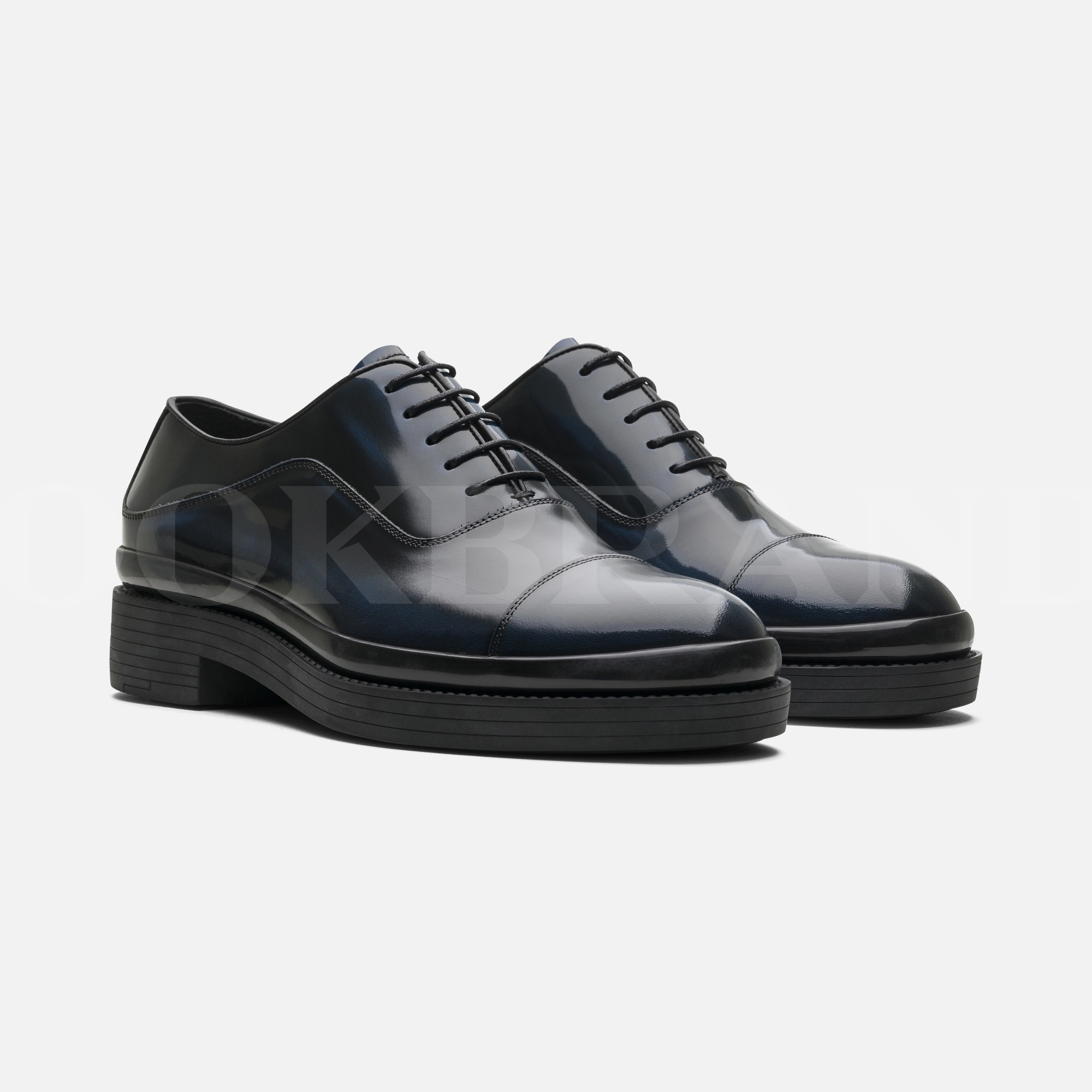 Lacivert Deri Erkek Loafer