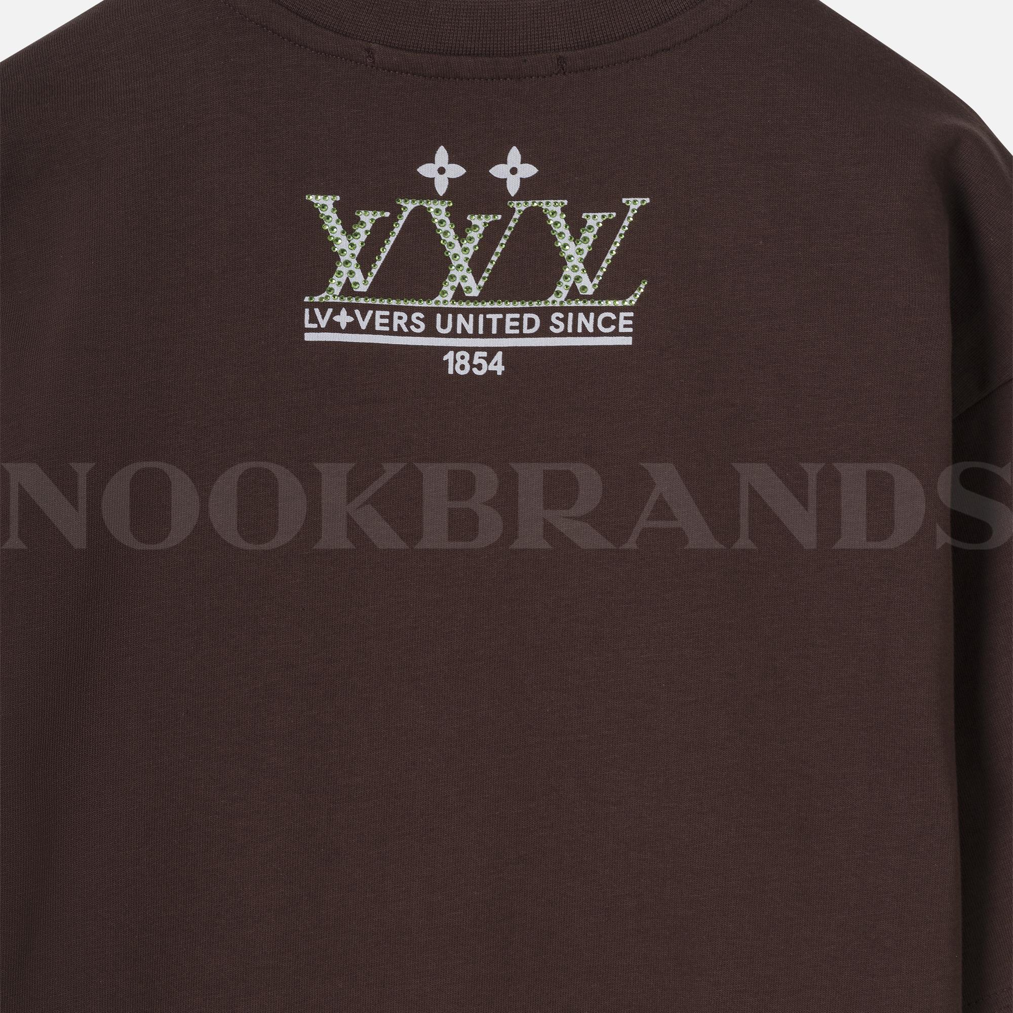 Kahverengi Logo Detay Erkek T-shirt