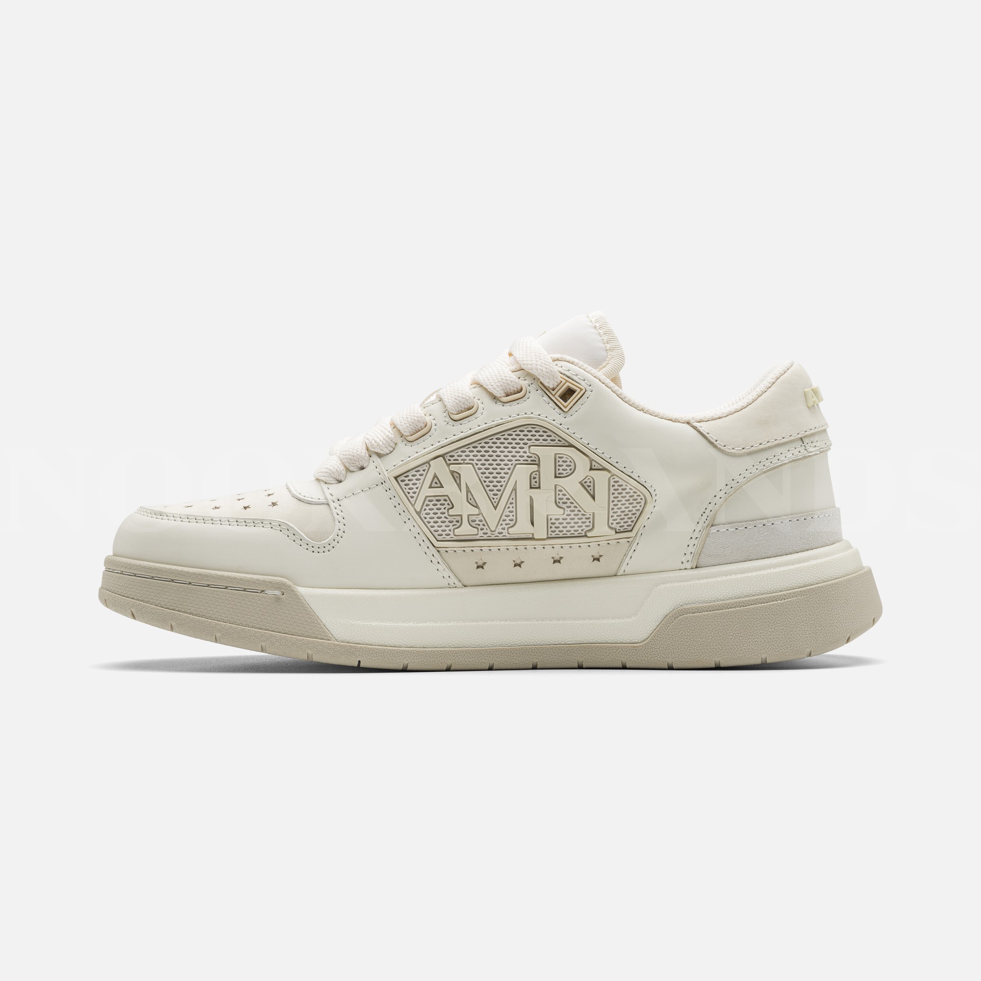 Krem Erkek Deri Sneaker