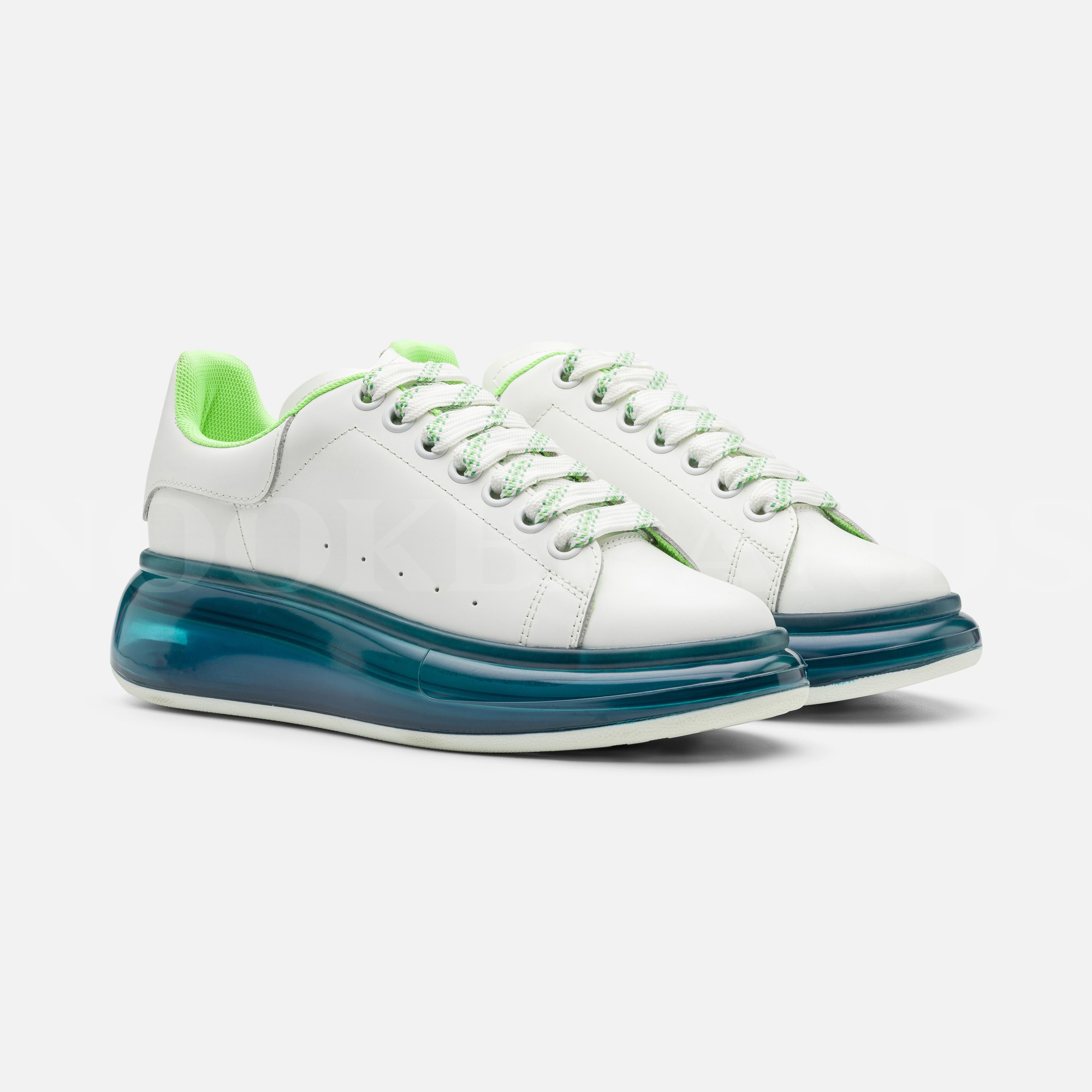 Oversize Beyaz Kadın Deri Sneaker