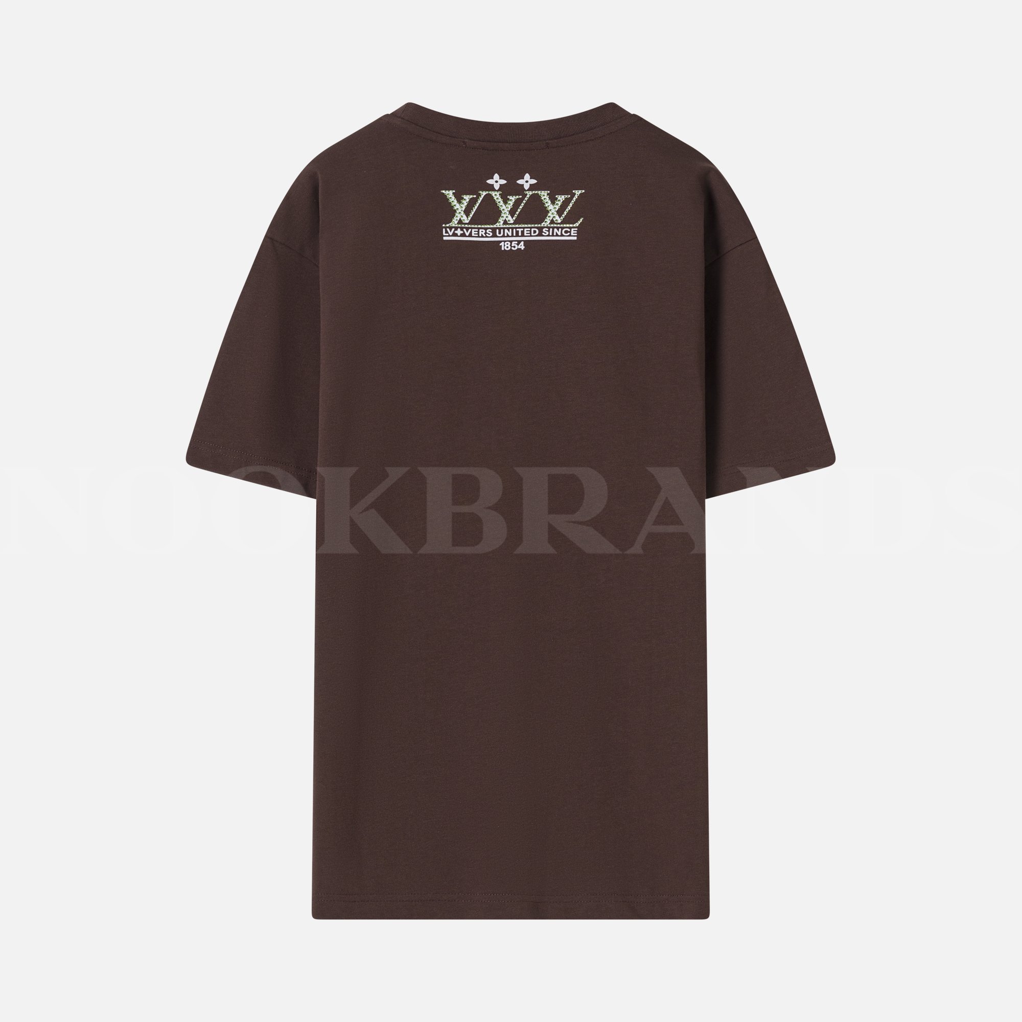Kahverengi Logo Detay Erkek T-shirt