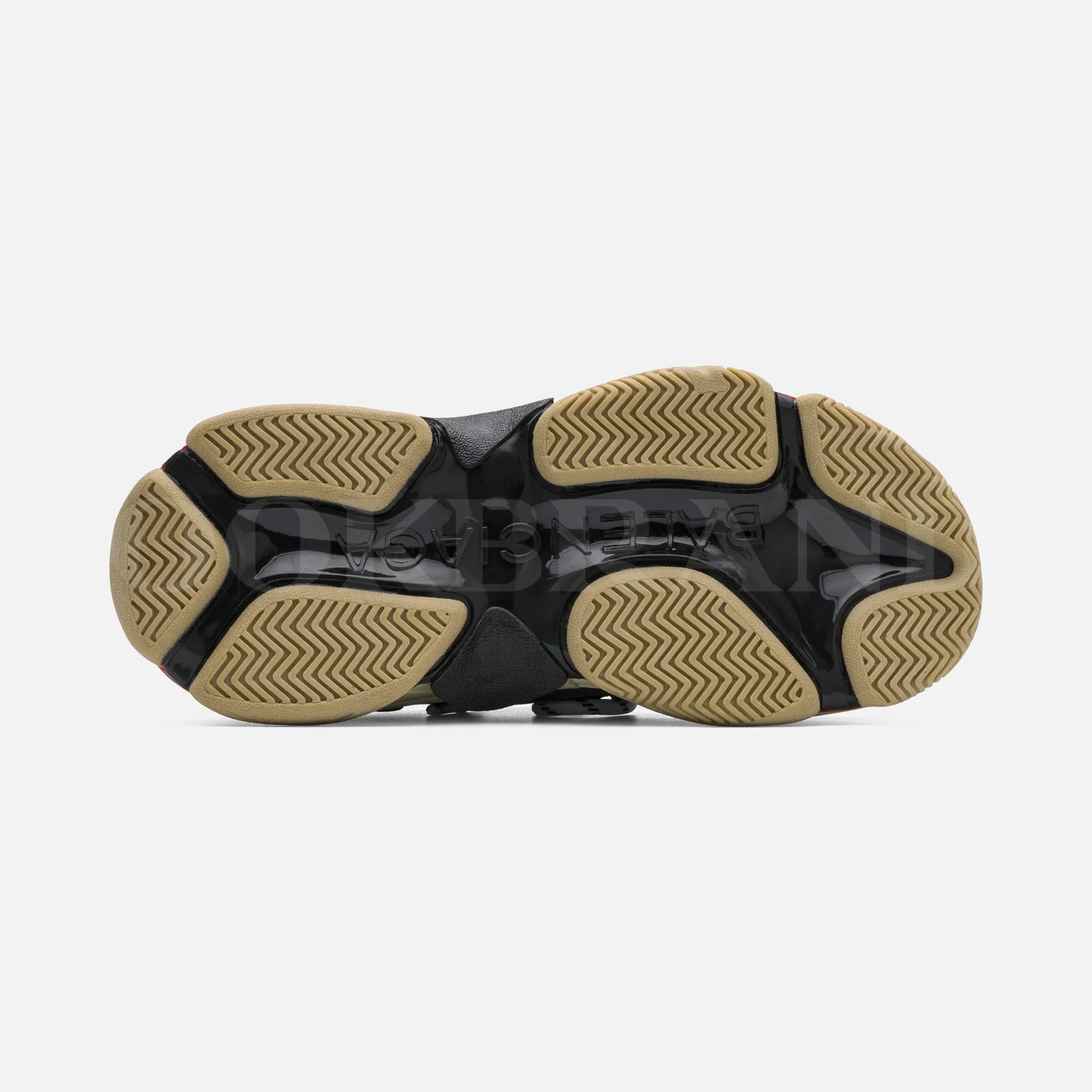 Triple S Siyah Unisex Deri Sneaker