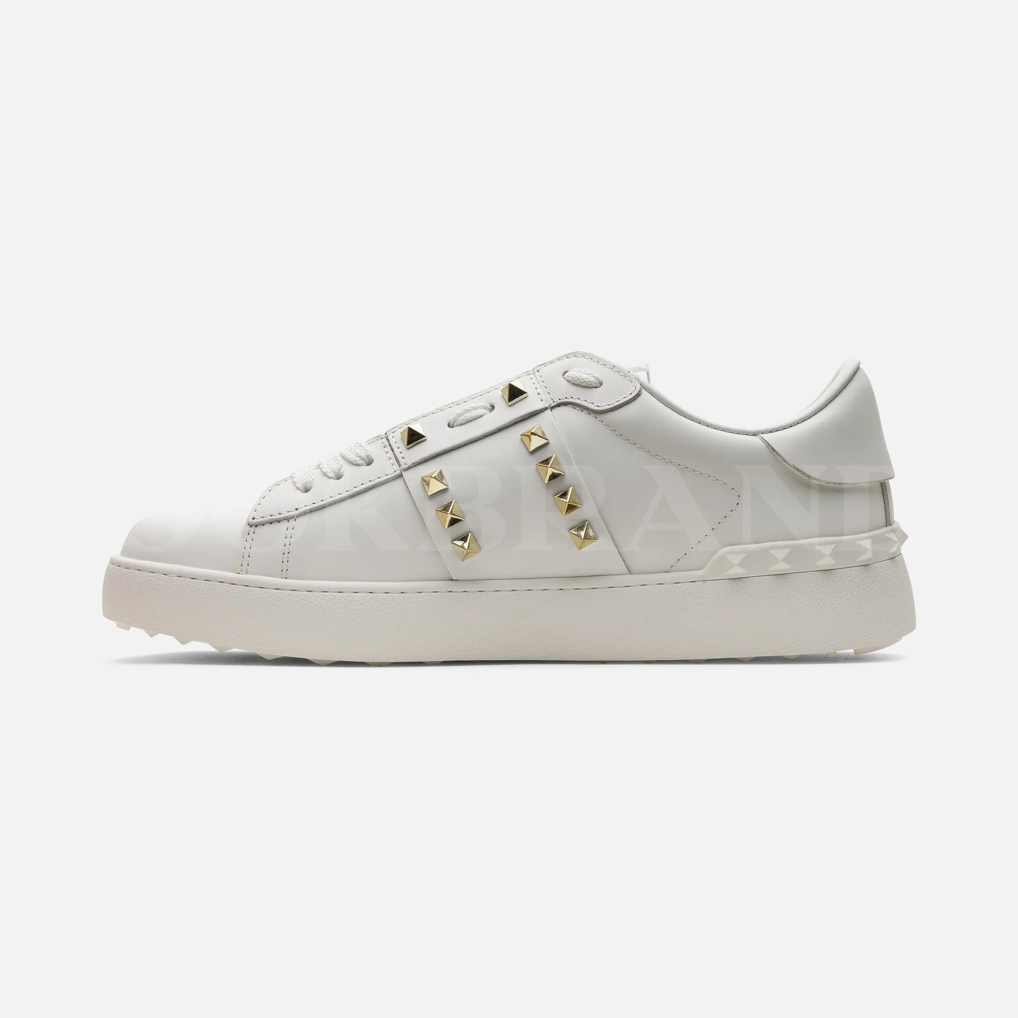 Rockstud Untitled Beyaz Deri Sneaker