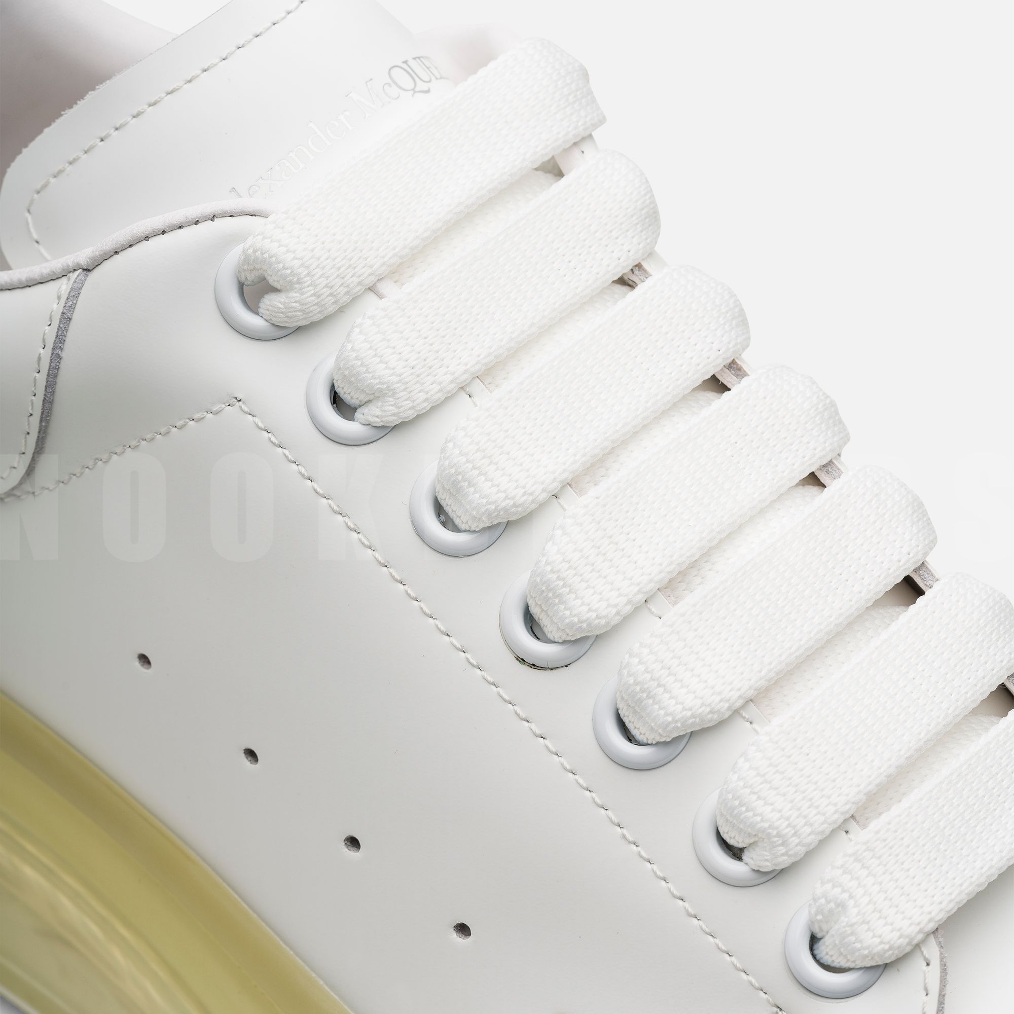 Oversize Beyaz Kadın Deri Sneaker
