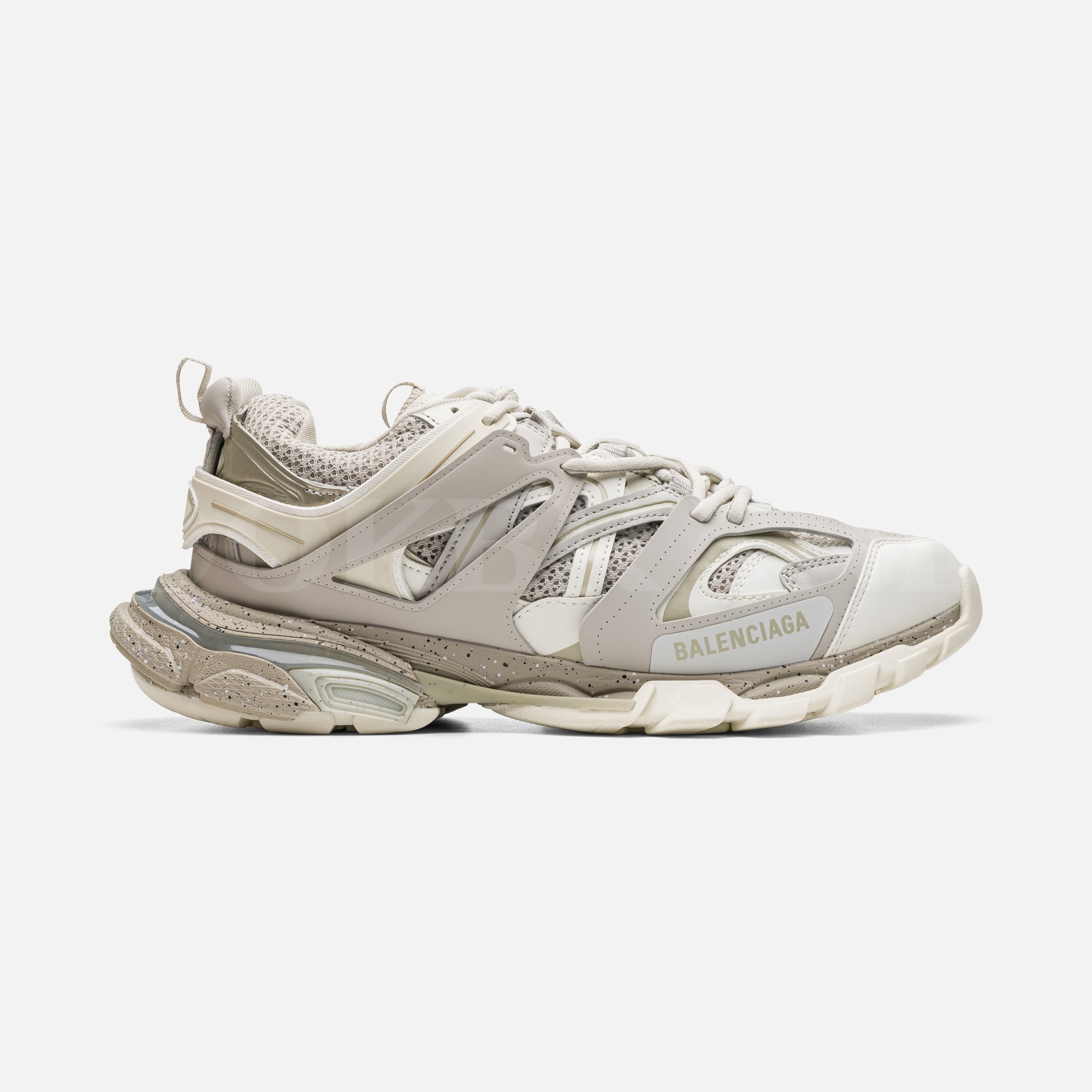 Track Krem Erkek Deri Sneaker