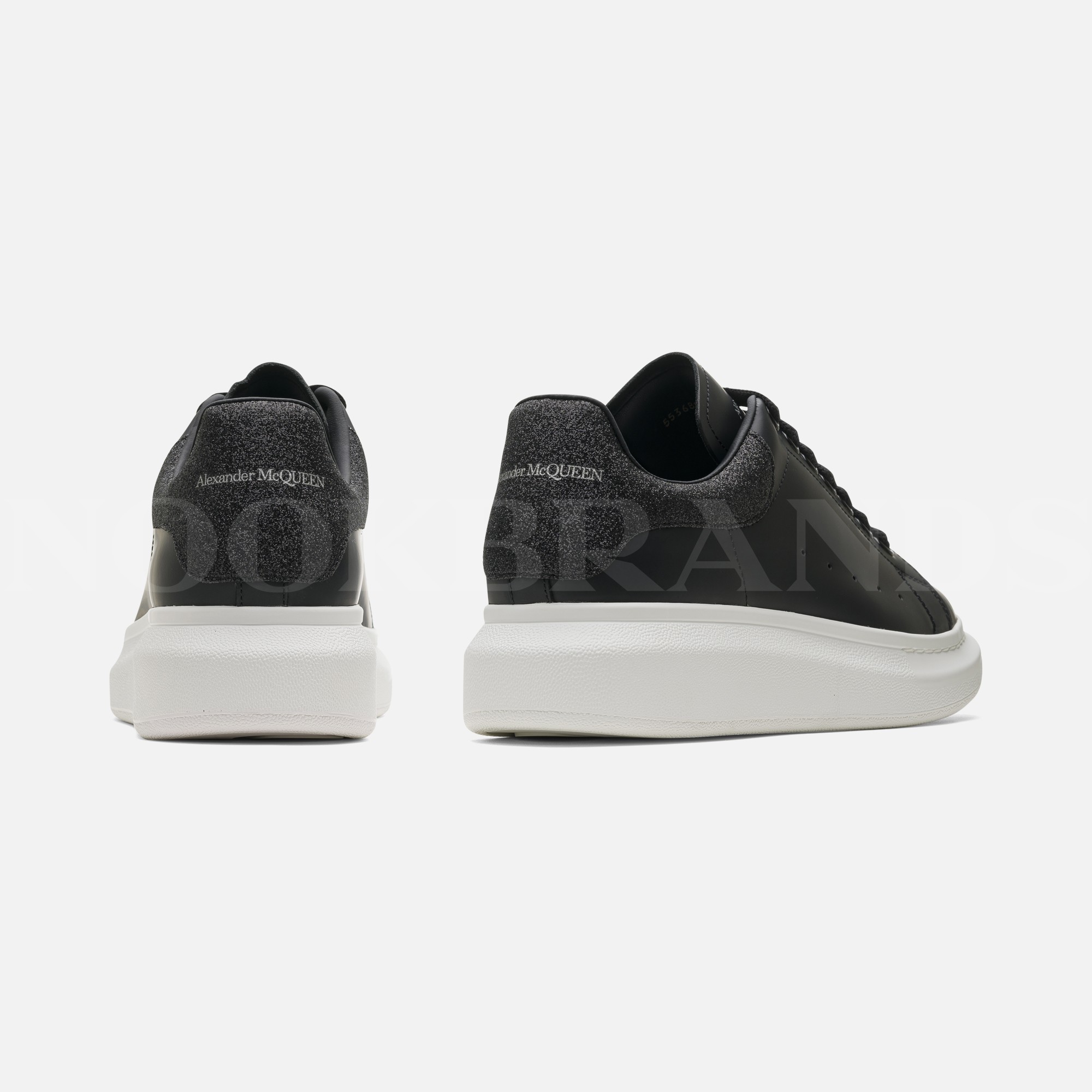 Oversize Siyah Deri Sneaker