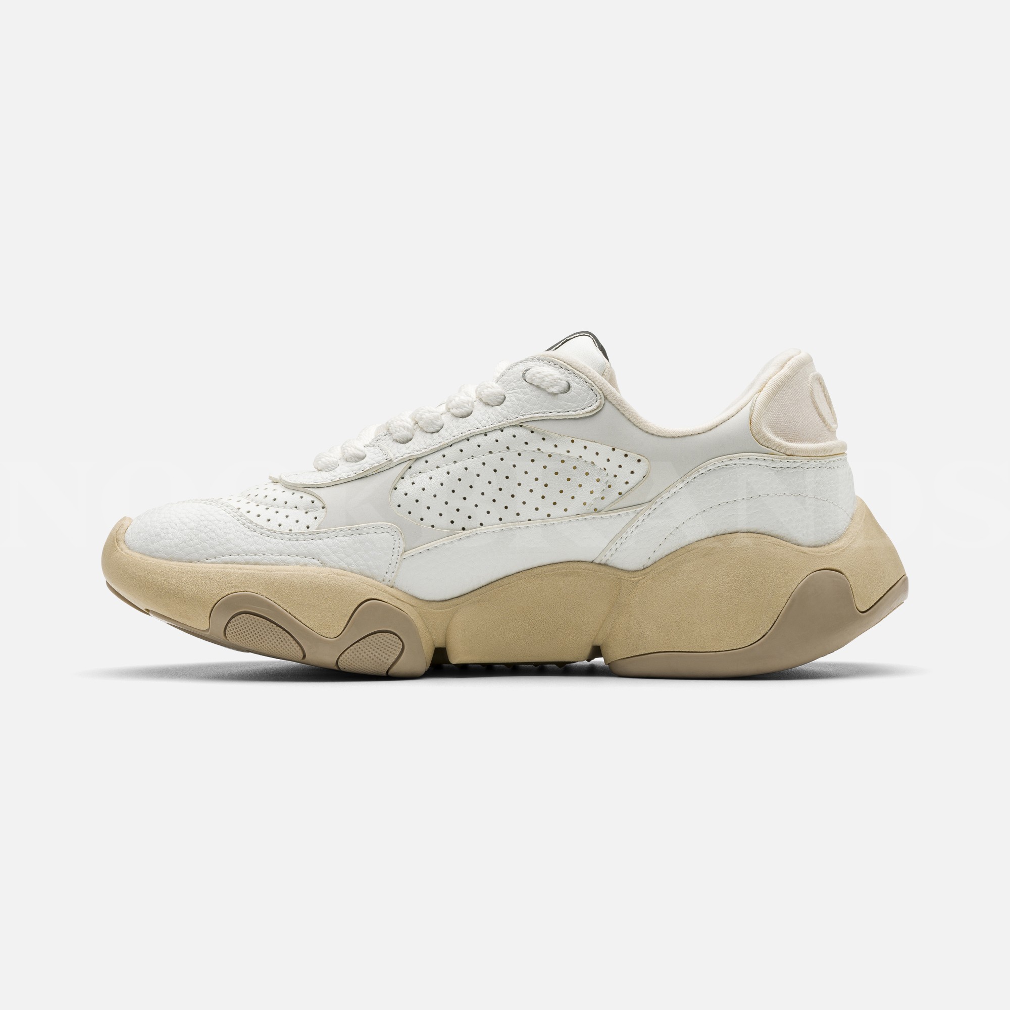 Beyaz Kadın Deri Sneaker