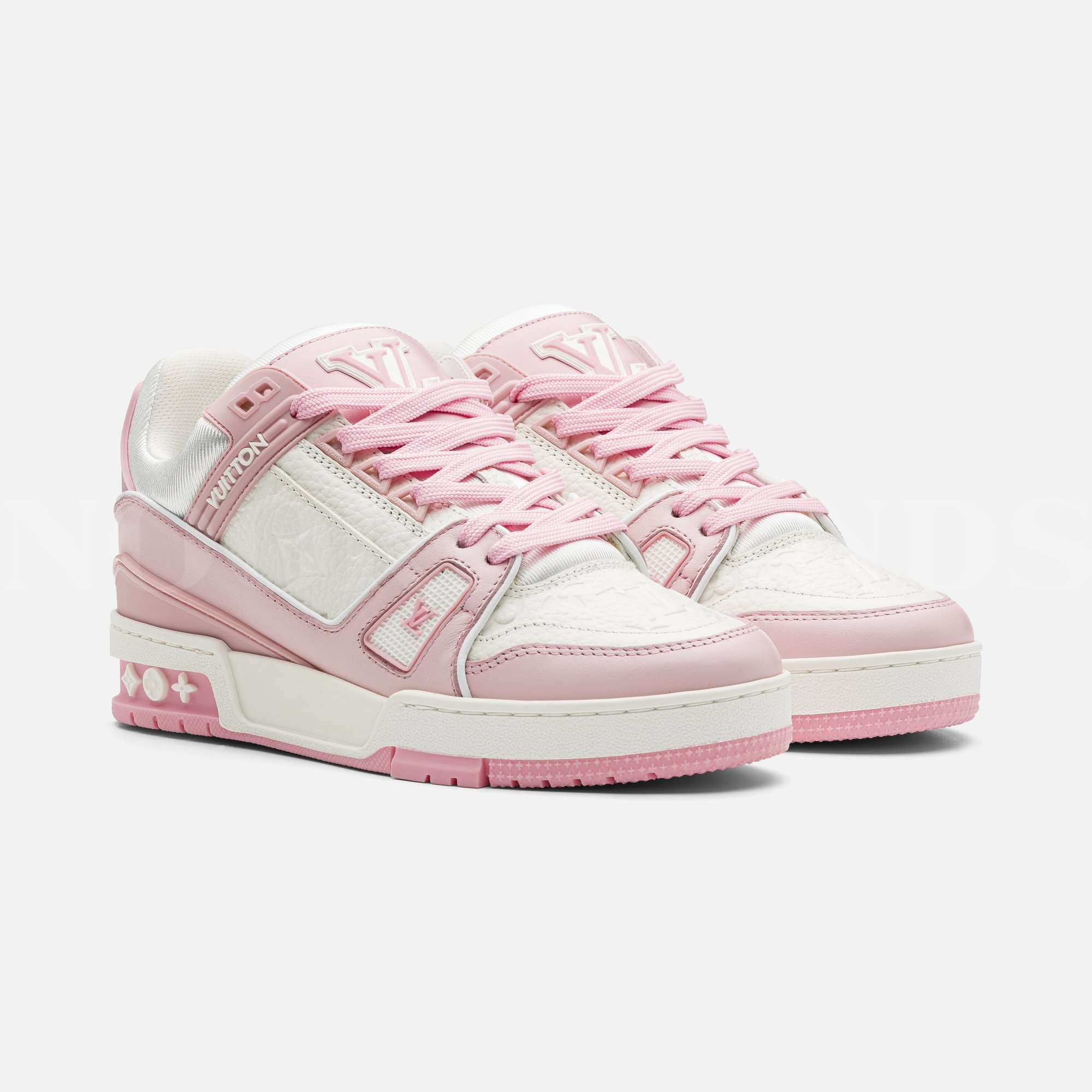 Pembe Kadın Deri Sneaker