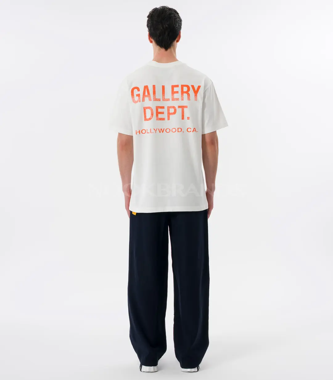 Gallery Dept. Erkek Beyaz Arka Baskılı Oversize T-Shirt