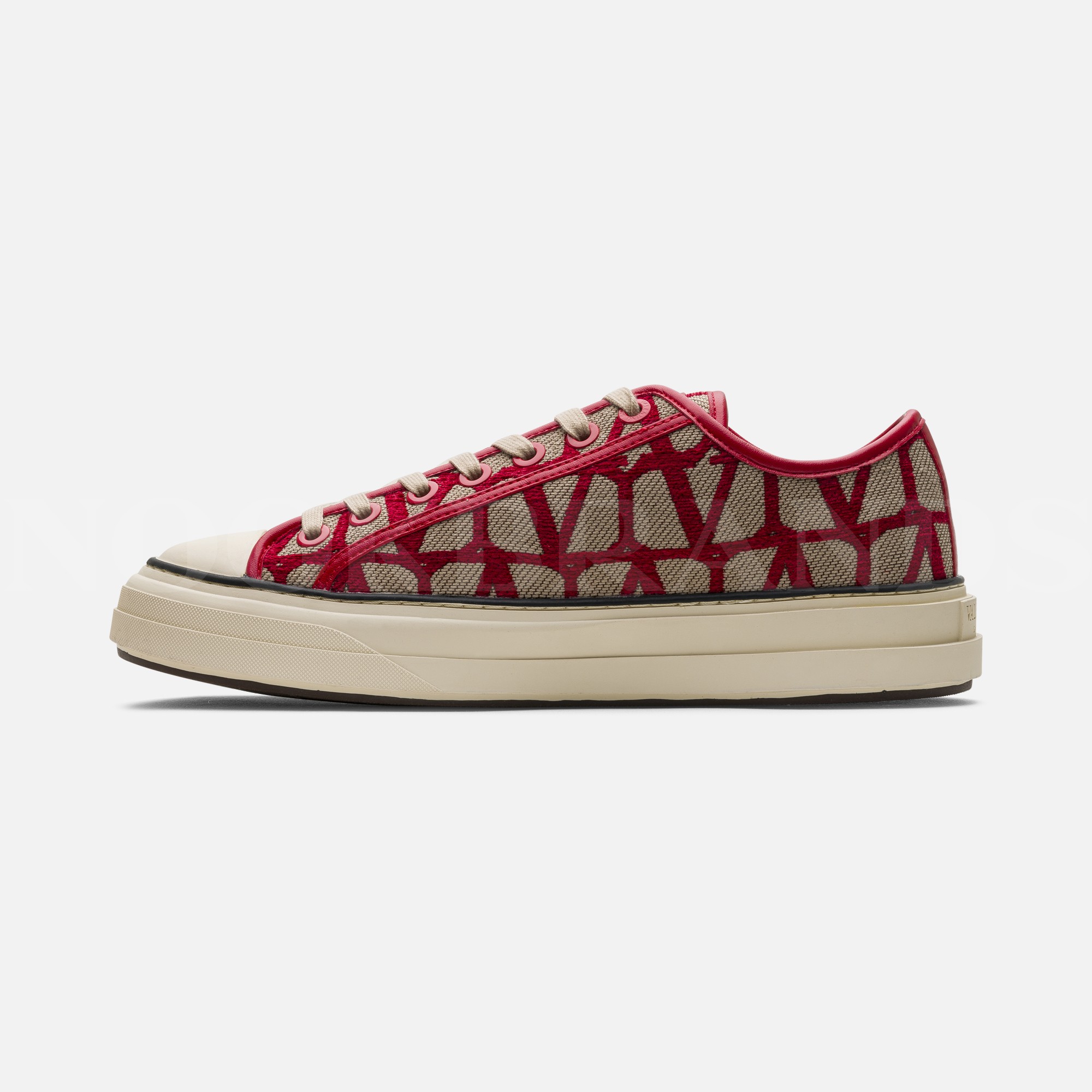 Toile Iconographe Kırmızı Erkek Deri Sneaker