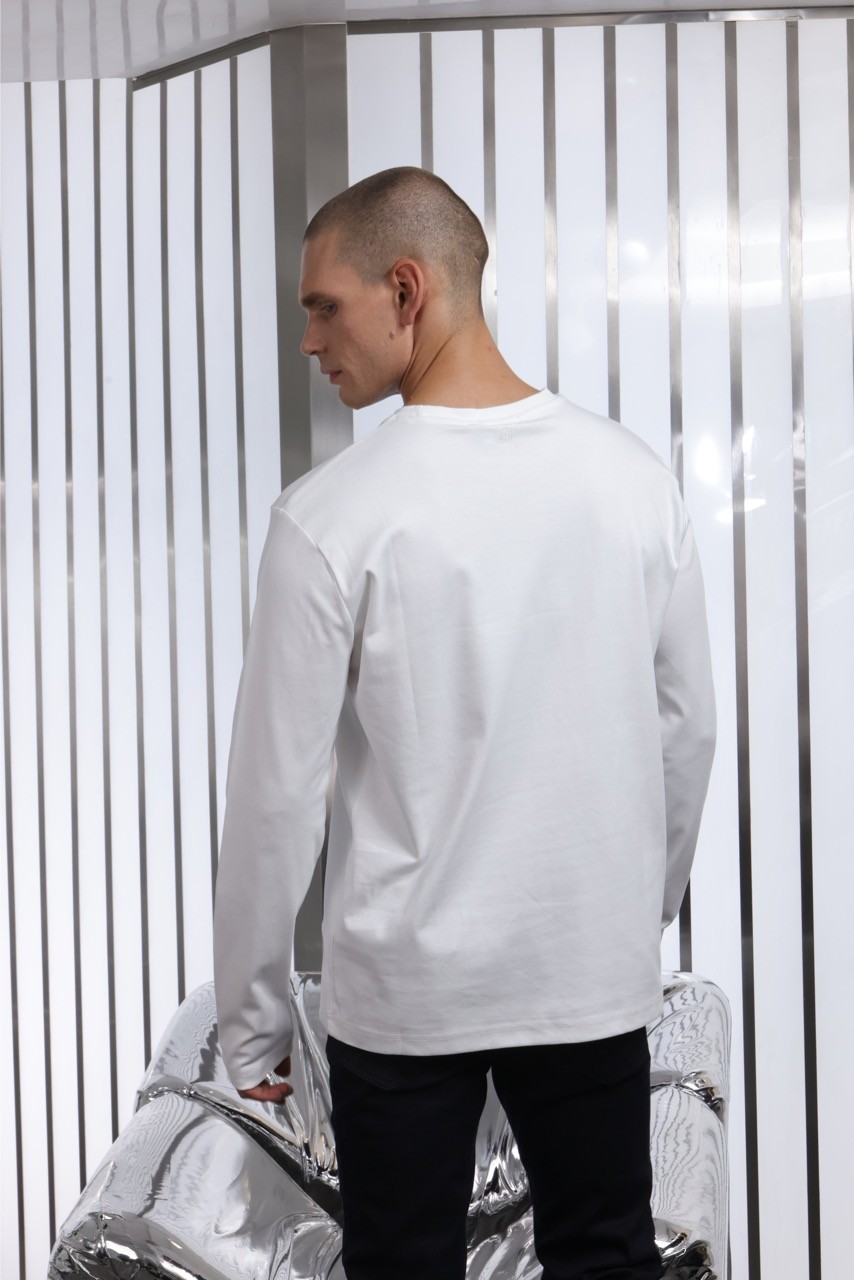 Beyaz Erkek Sweatshirt