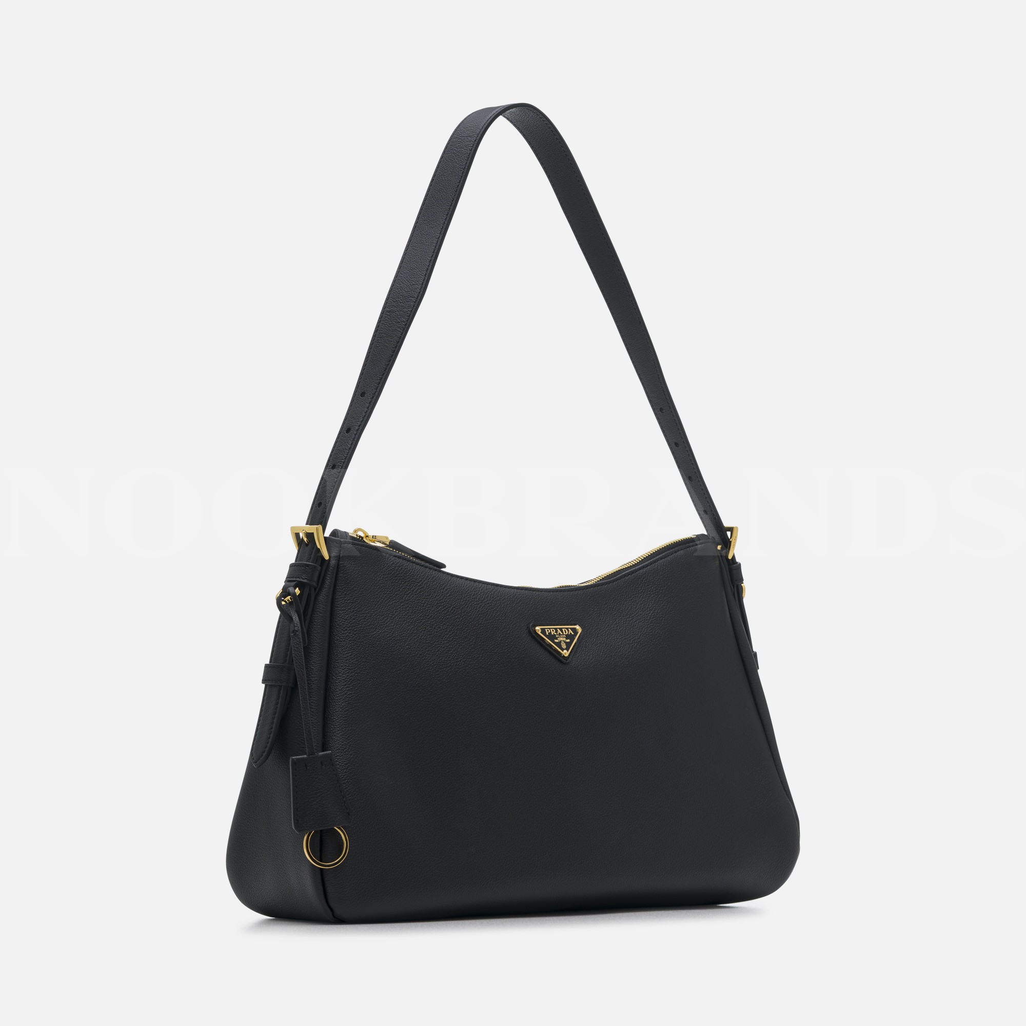 Prada Aimée Large leather shoulder bag