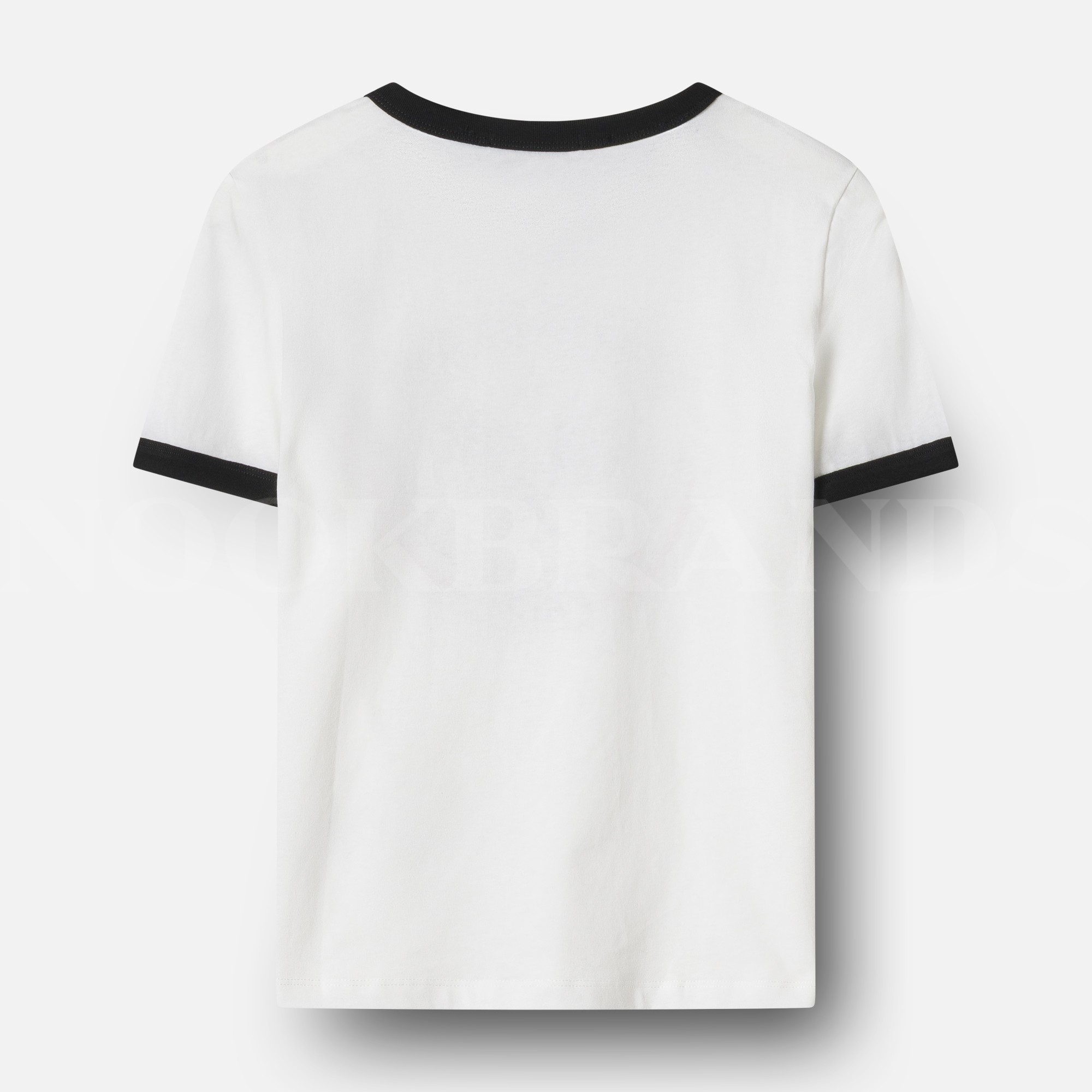 Baskılı Logo Detay Beyaz Kadın T-shirt