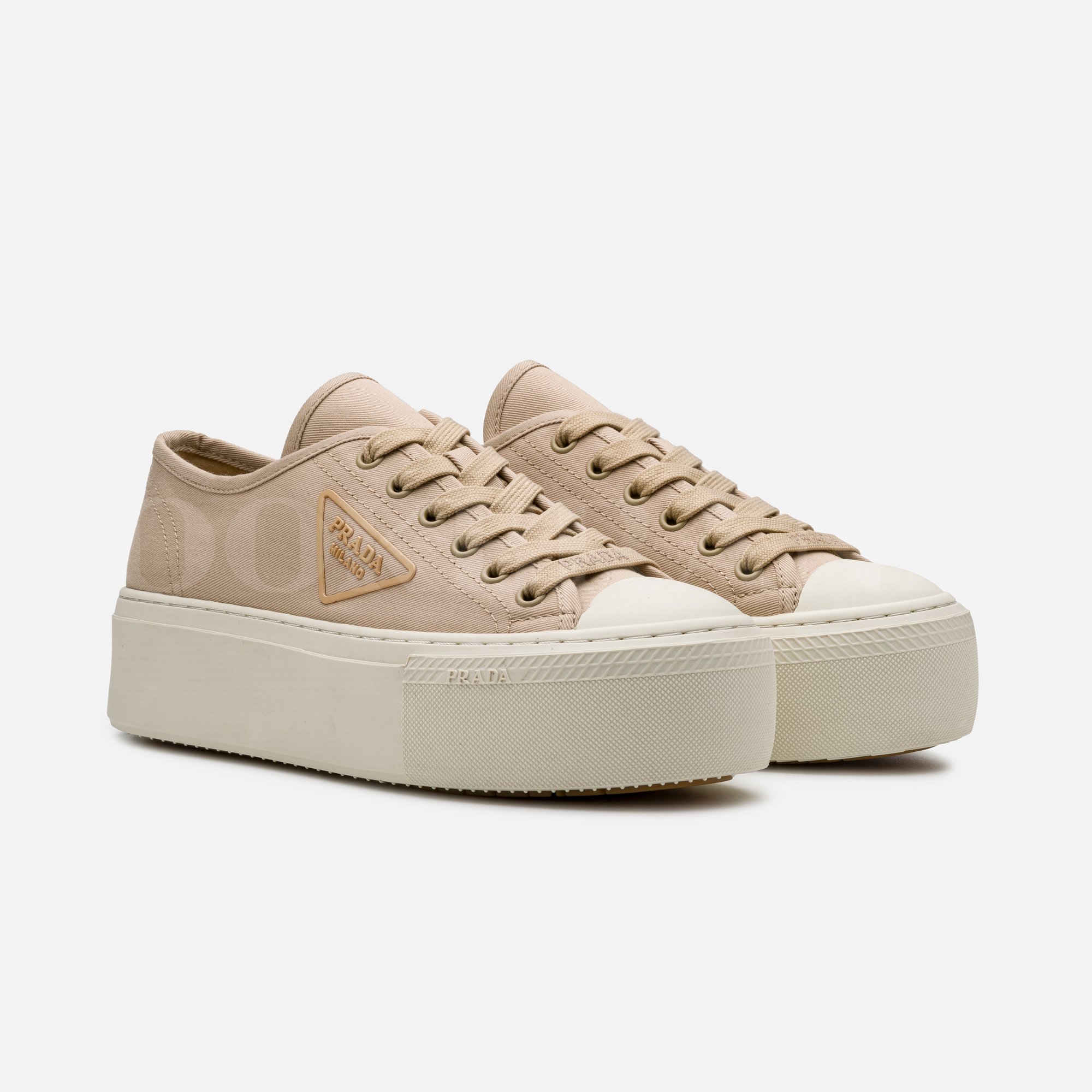 Nötr Platform Kadın Kumaş Sneaker