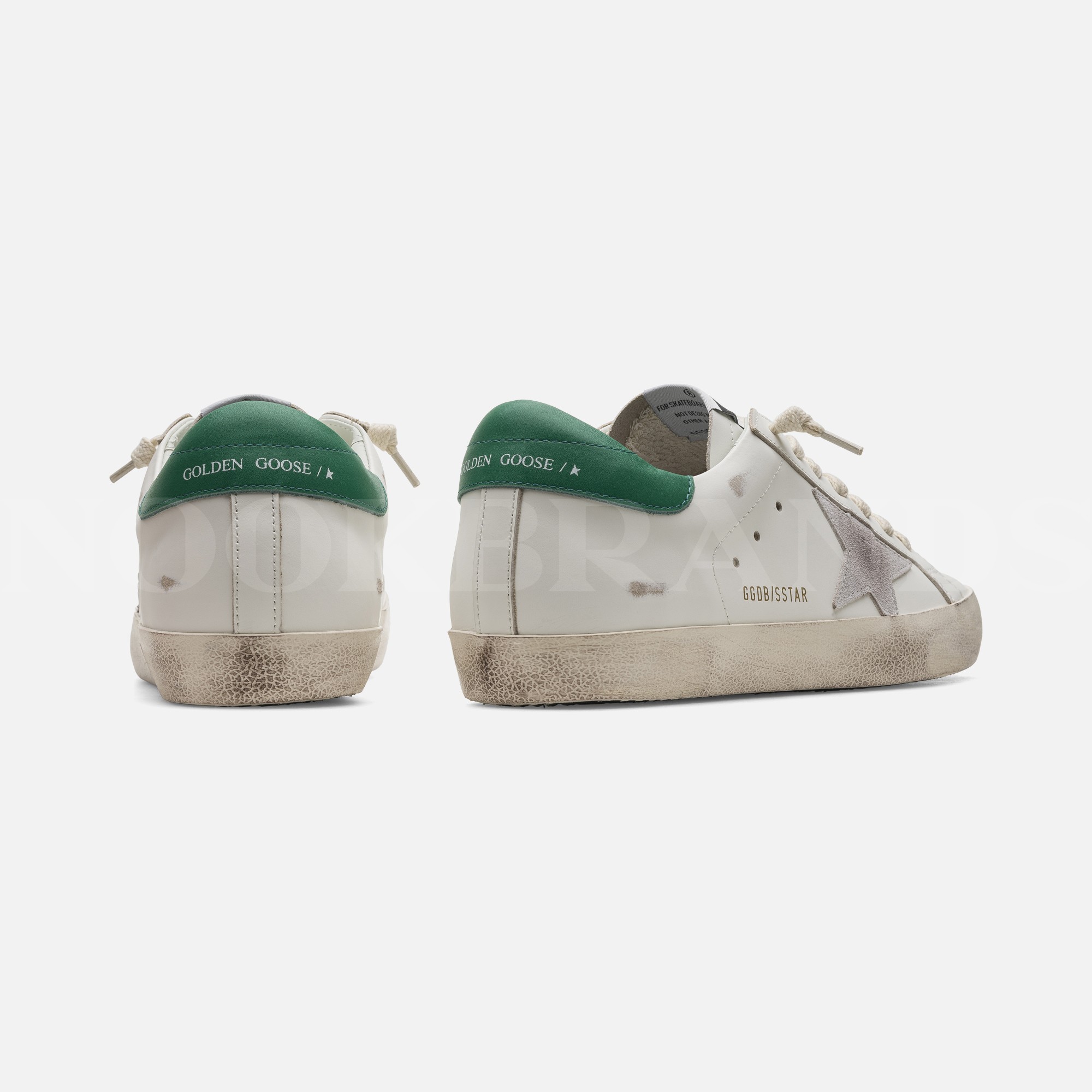 Super Star Yeşil Detay Erkek Deri Sneaker