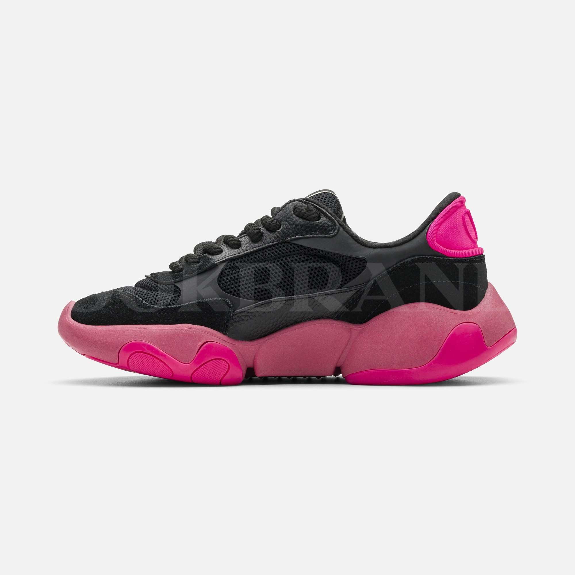 Siyah Kadın Deri Sneaker