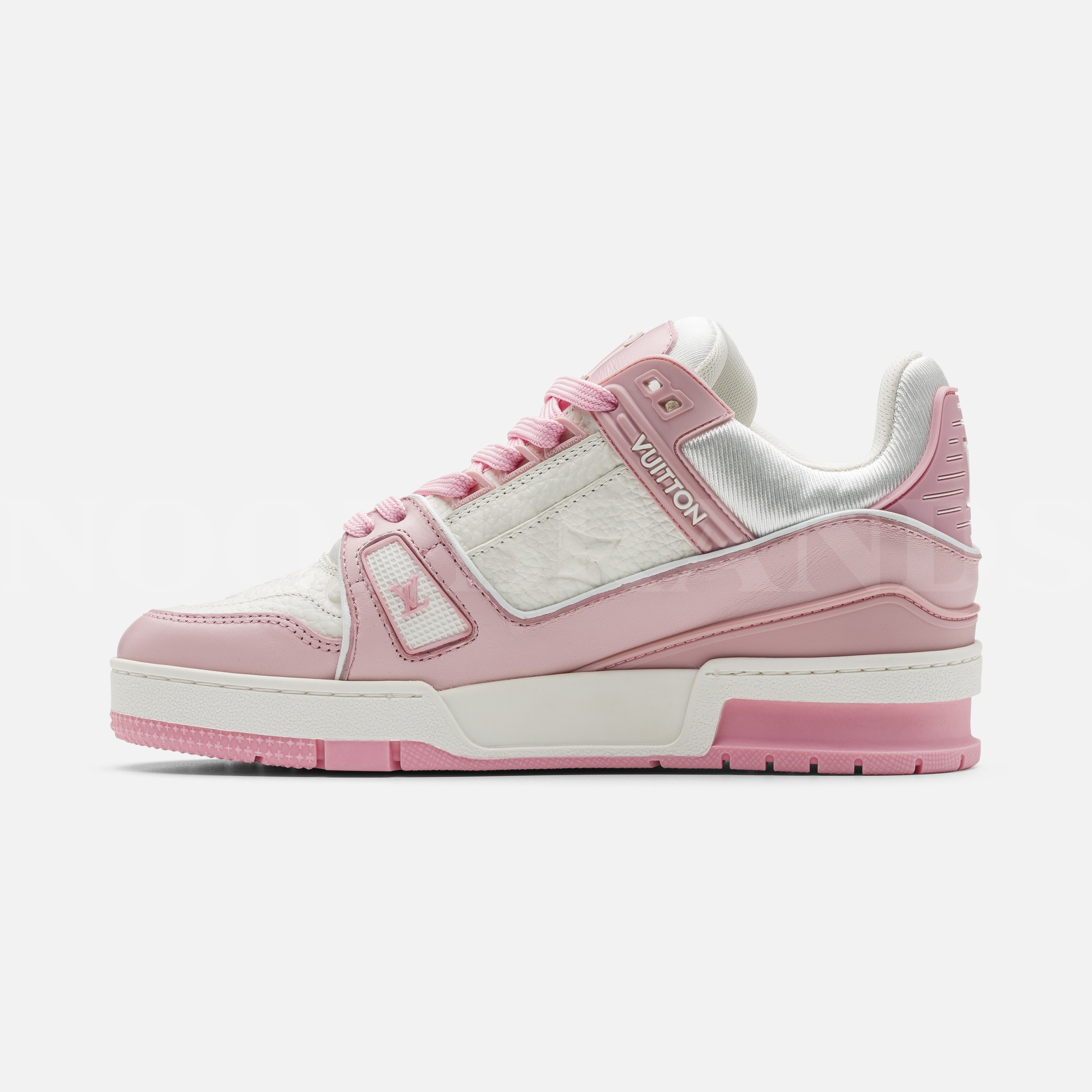 Pembe Kadın Deri Sneaker