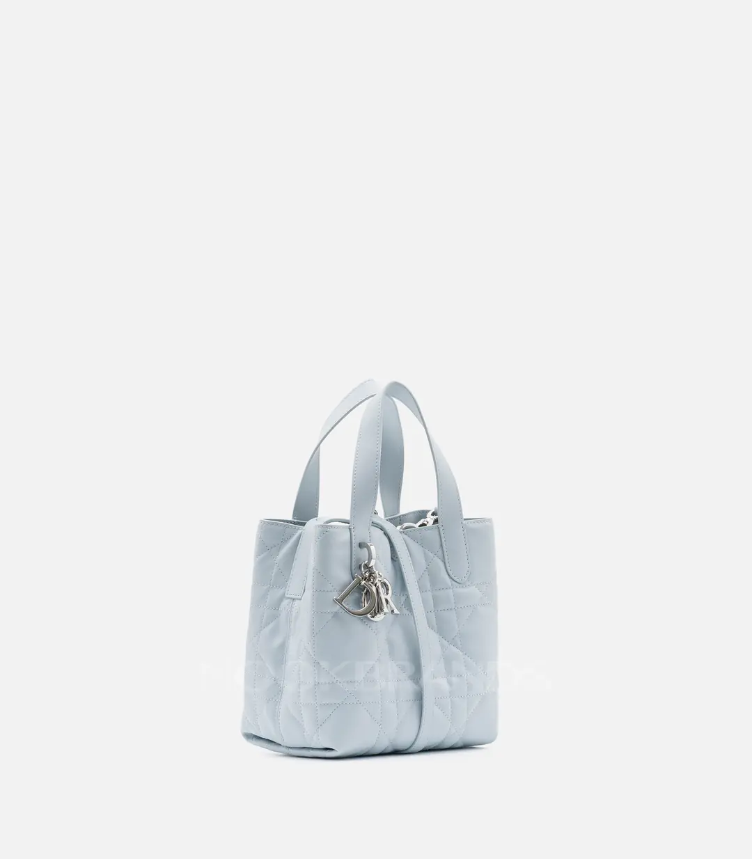 Dior Toujours Vertical Tote Ice Blue Macrocannage Deri Kadın Çanta