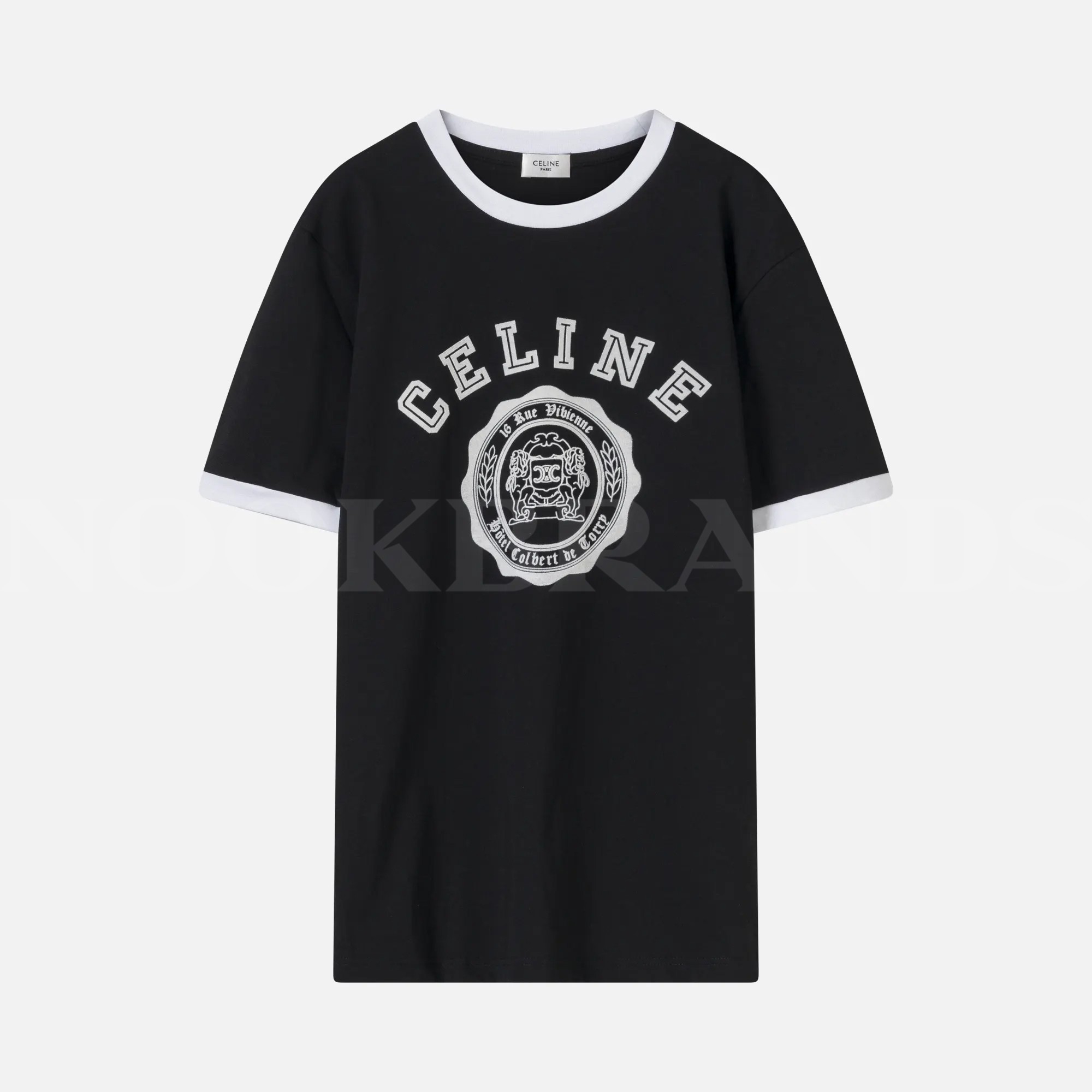 Siyah Baskılı Erkek T-shirt