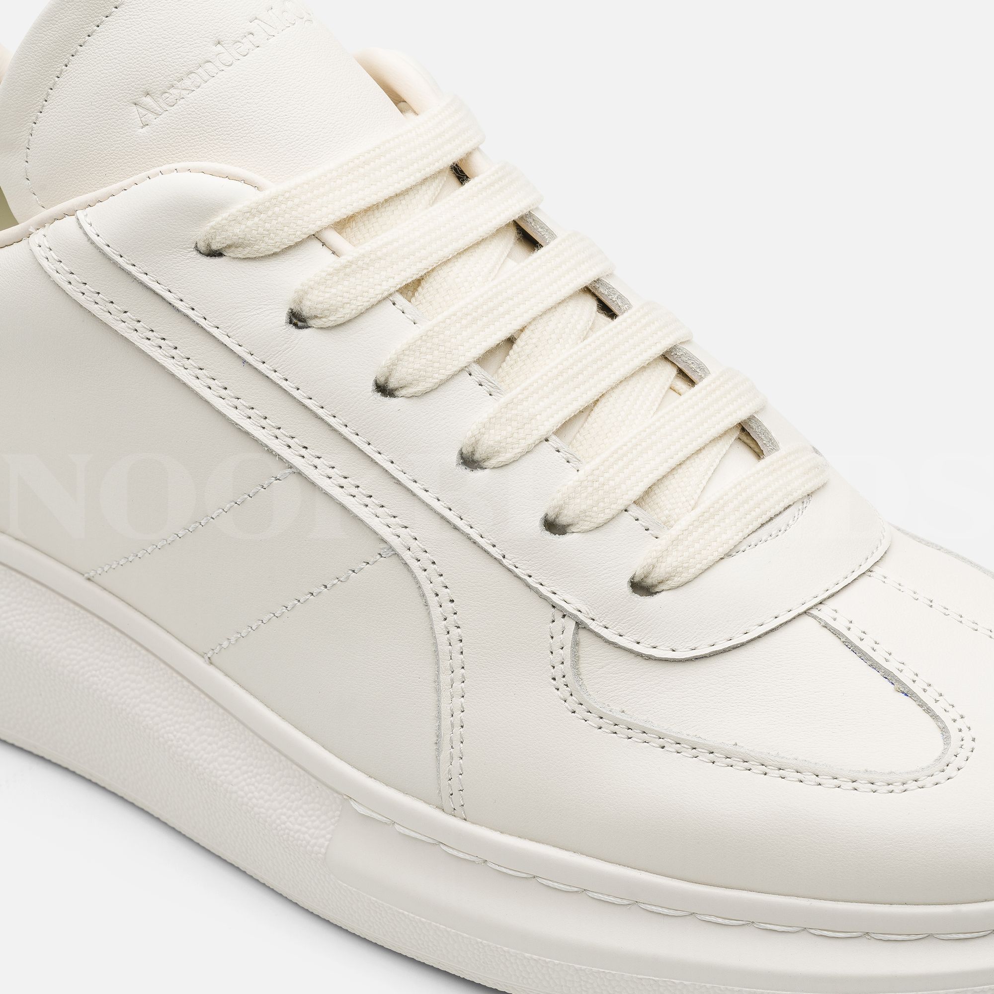 Oversize Kırık Beyaz Erkek Deri Sneaker