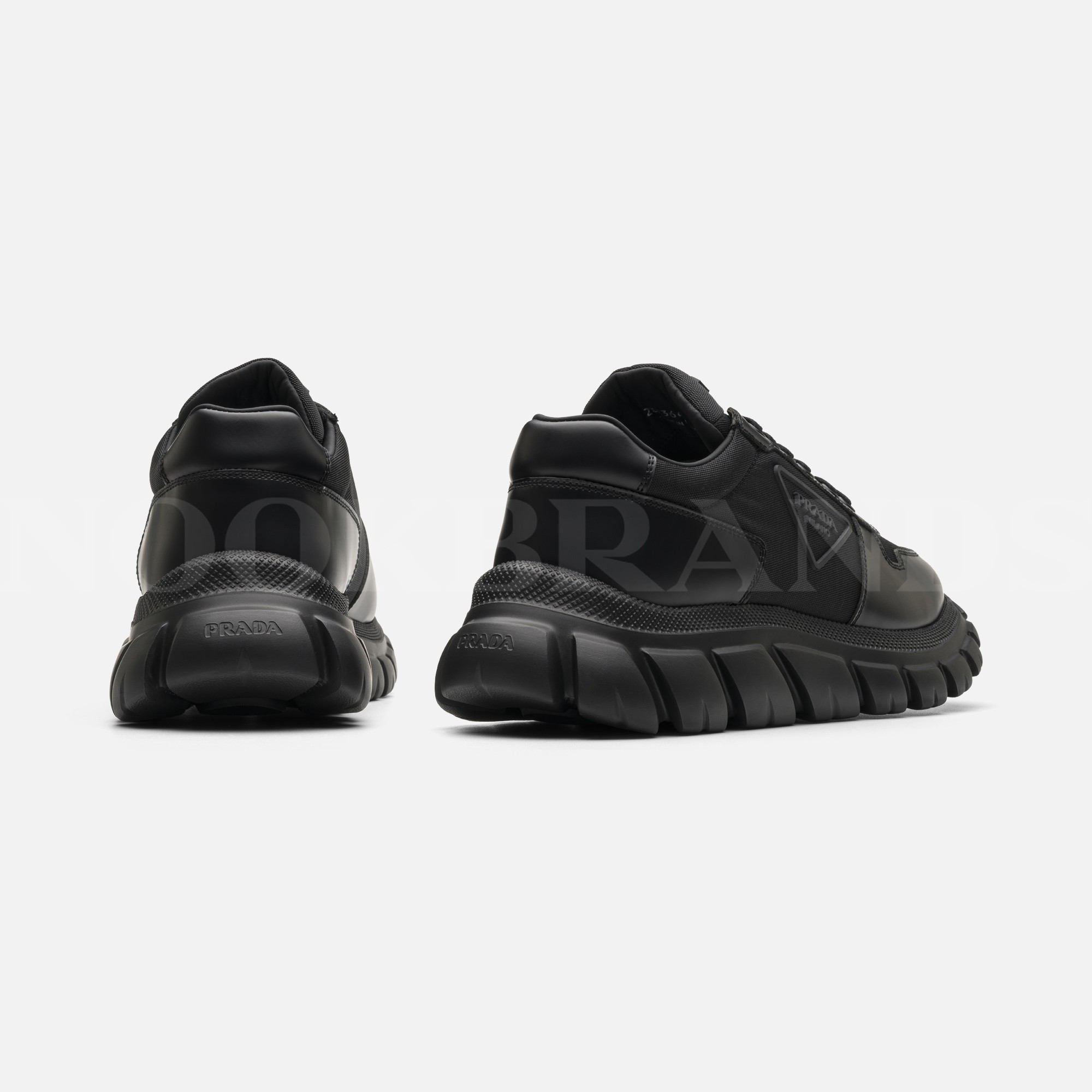 Re-Nylon Siyah Erkek Deri Sneaker