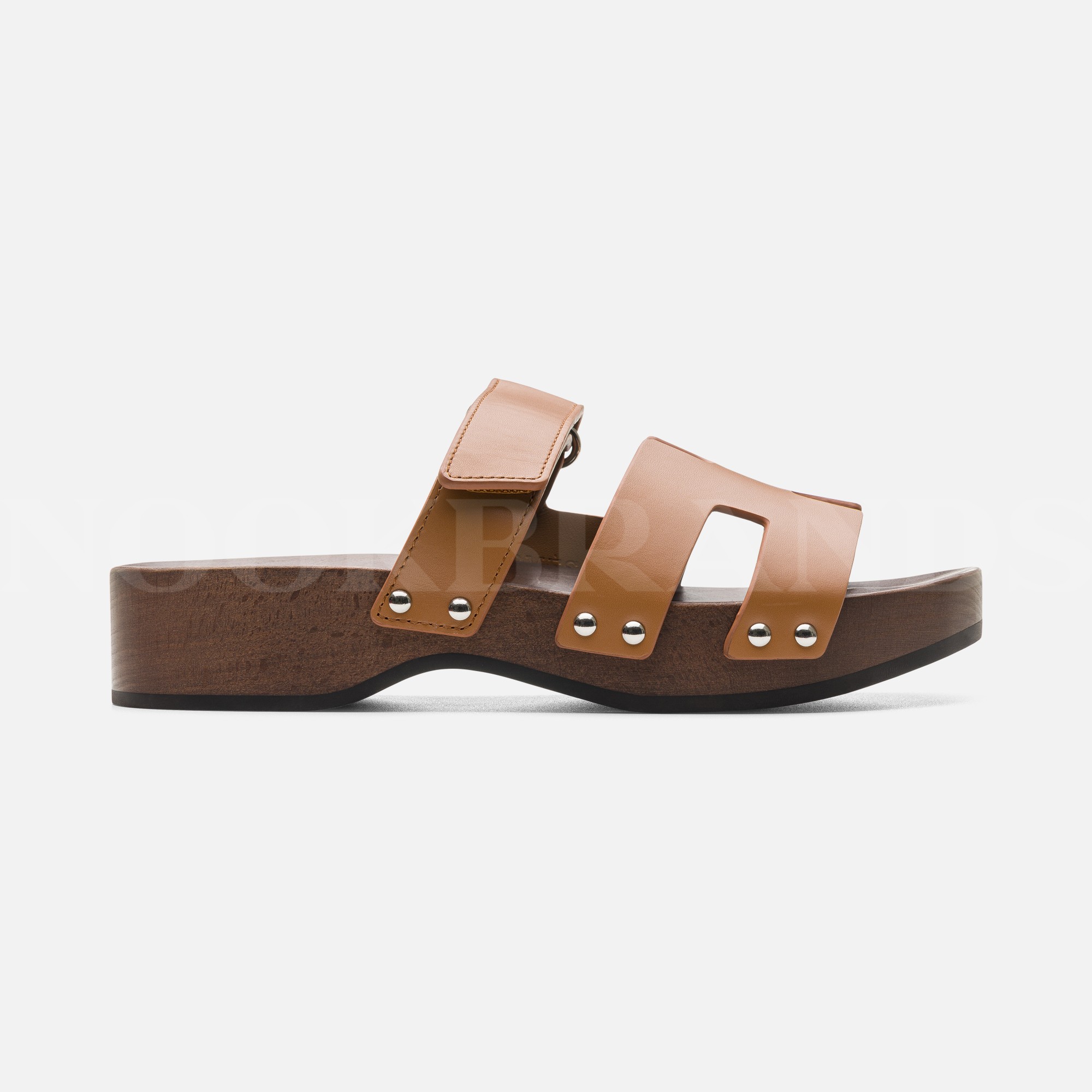 Taba Deri Kos Clog Sandal