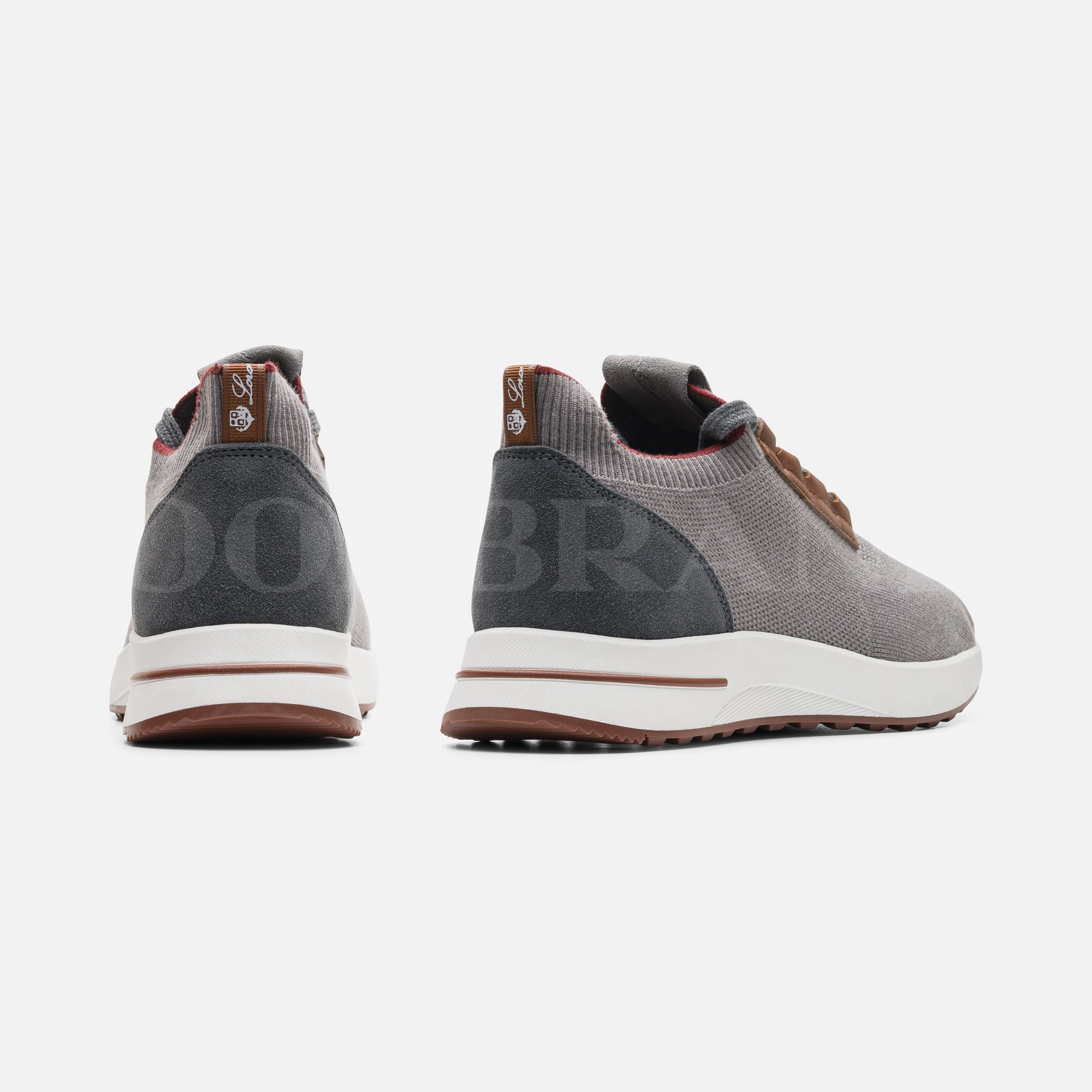 Gri Erkek Deri Sneaker