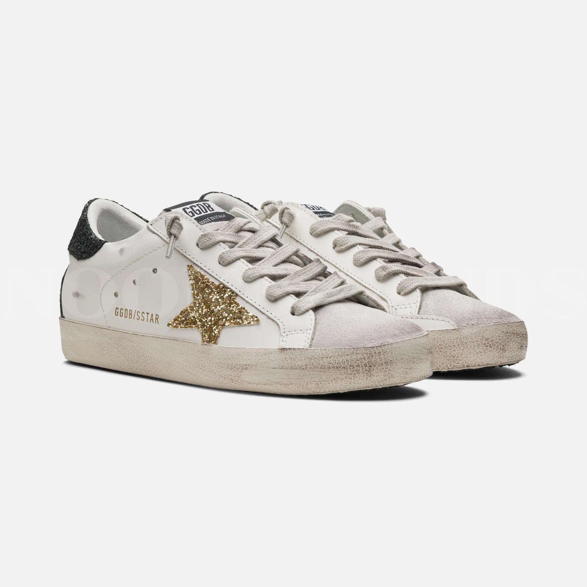 Super Star Beyaz Gold Kadın Deri Sneaker