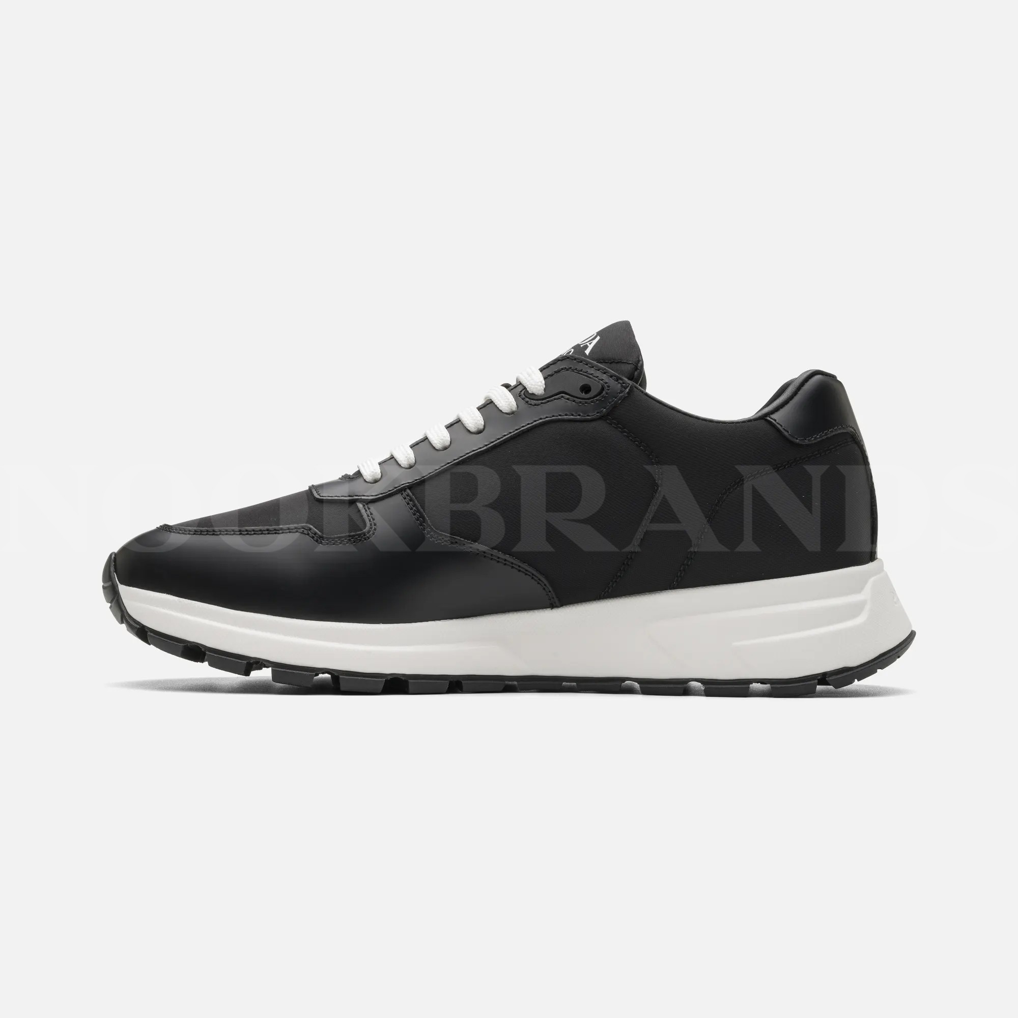 Prada Re-Nylon Siyah Erkek Deri Sneaker