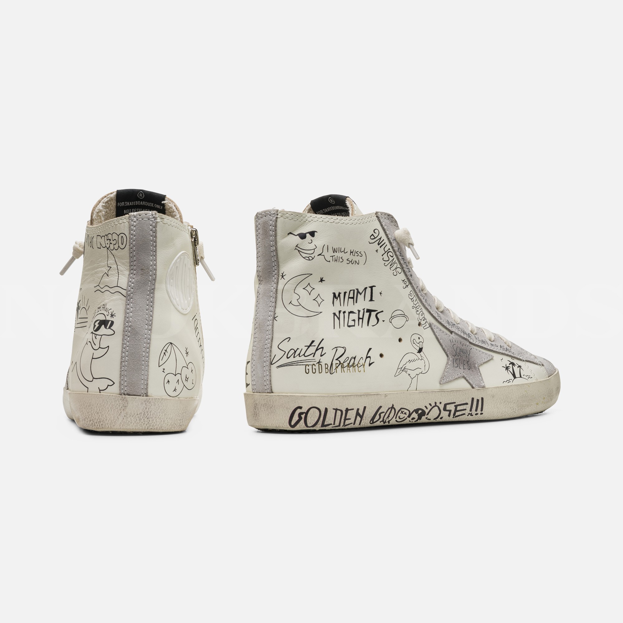 Beyaz Erkek Deri Sneaker