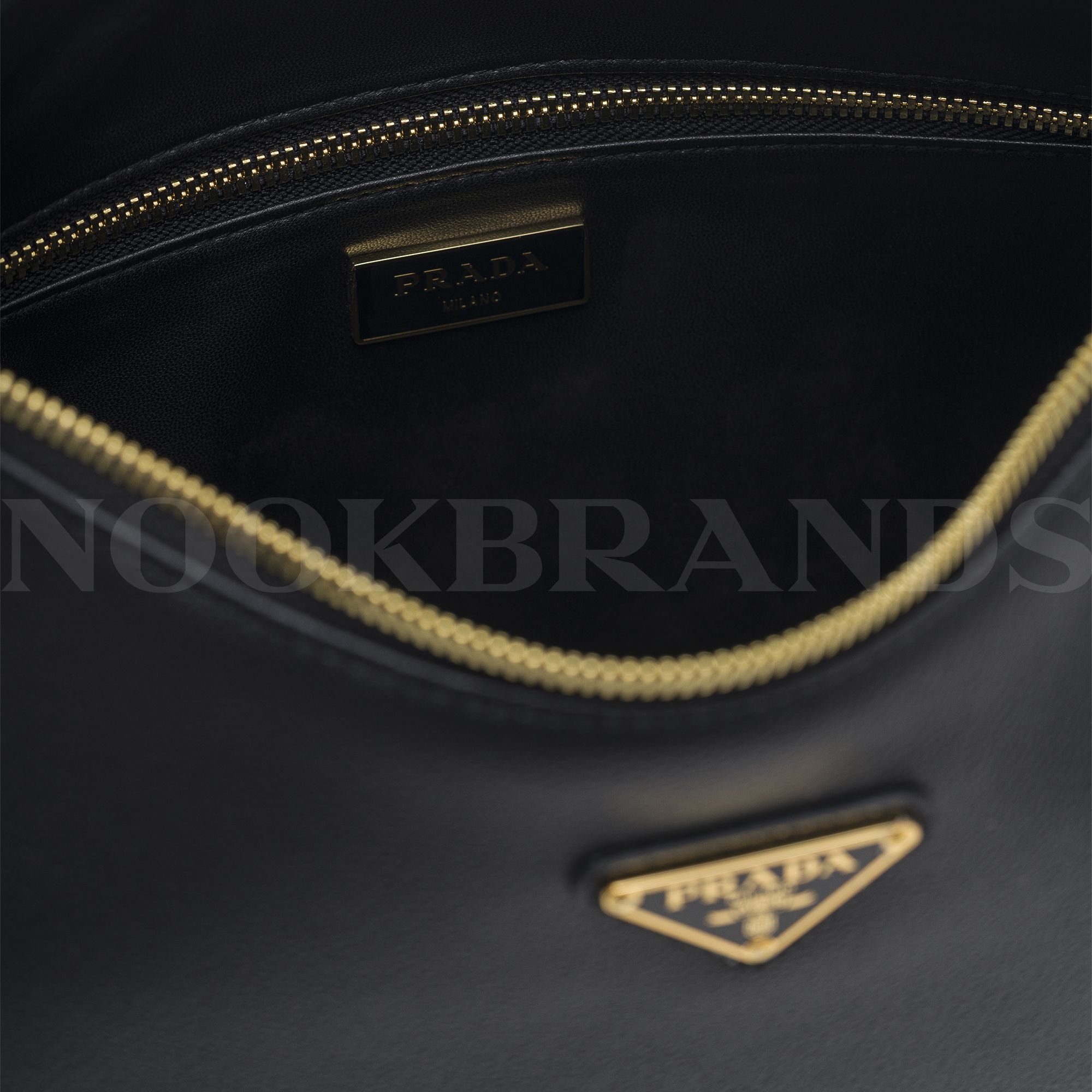Prada Aimée Large leather shoulder bag