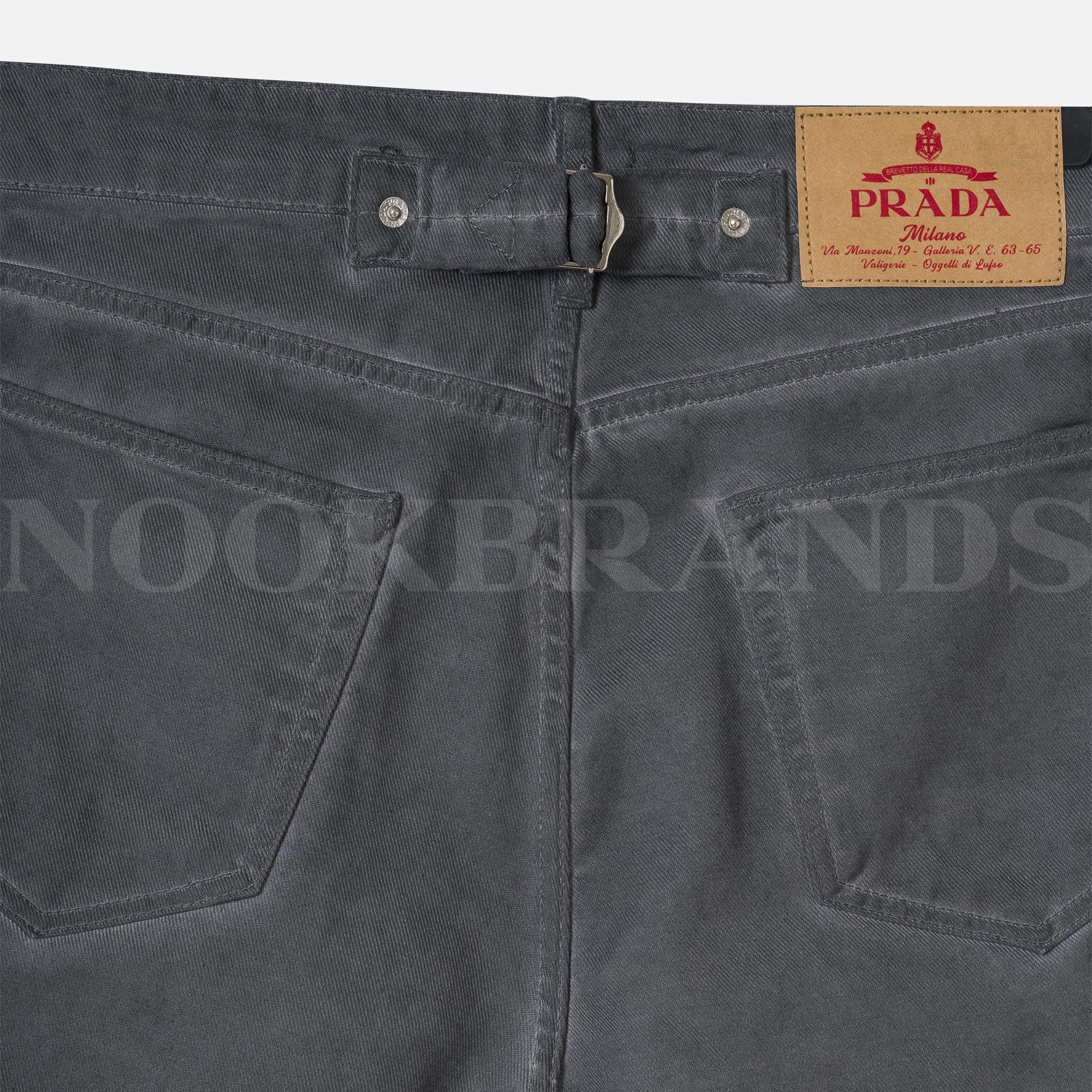 Gri Erkek Denim Şort