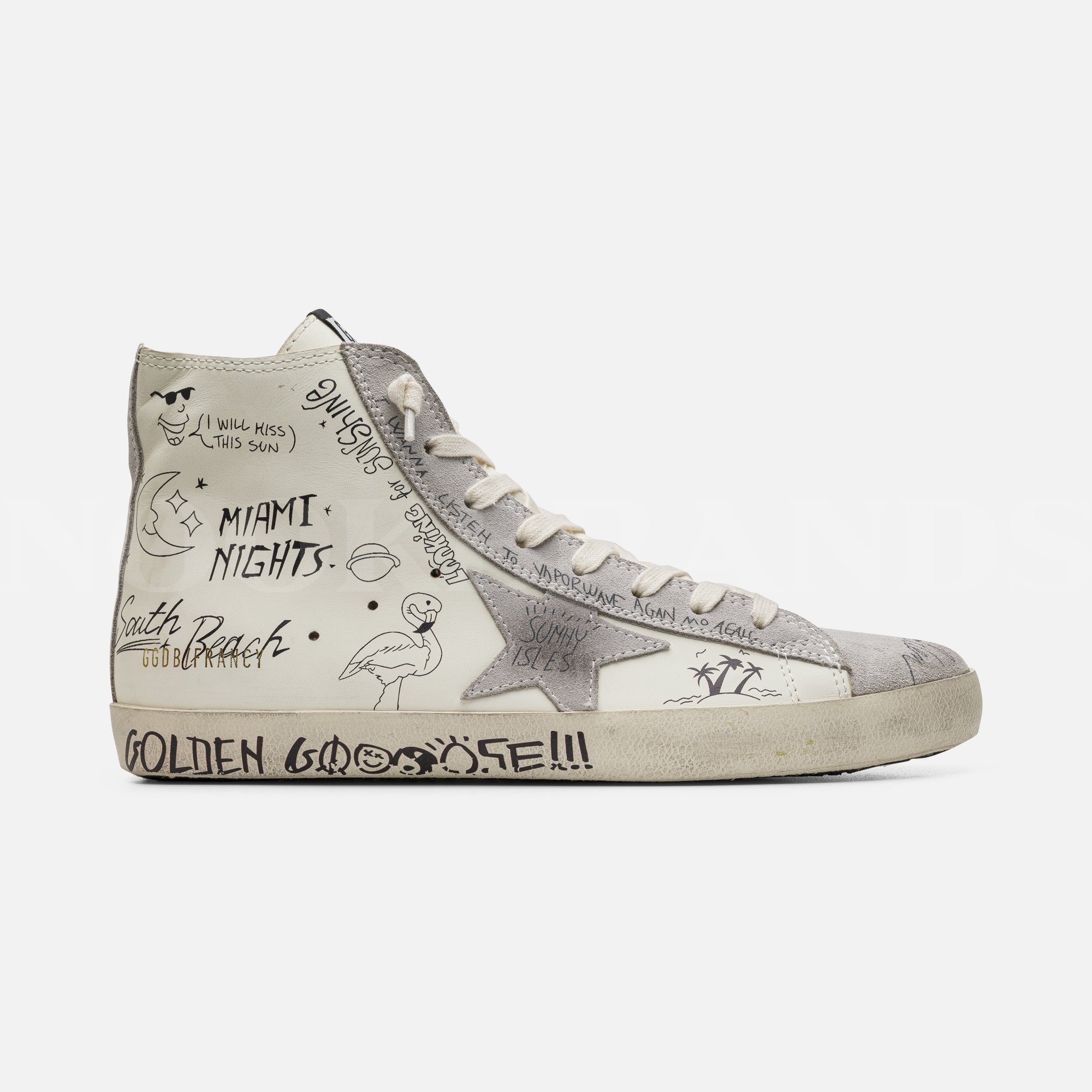 Beyaz Erkek Deri Sneaker