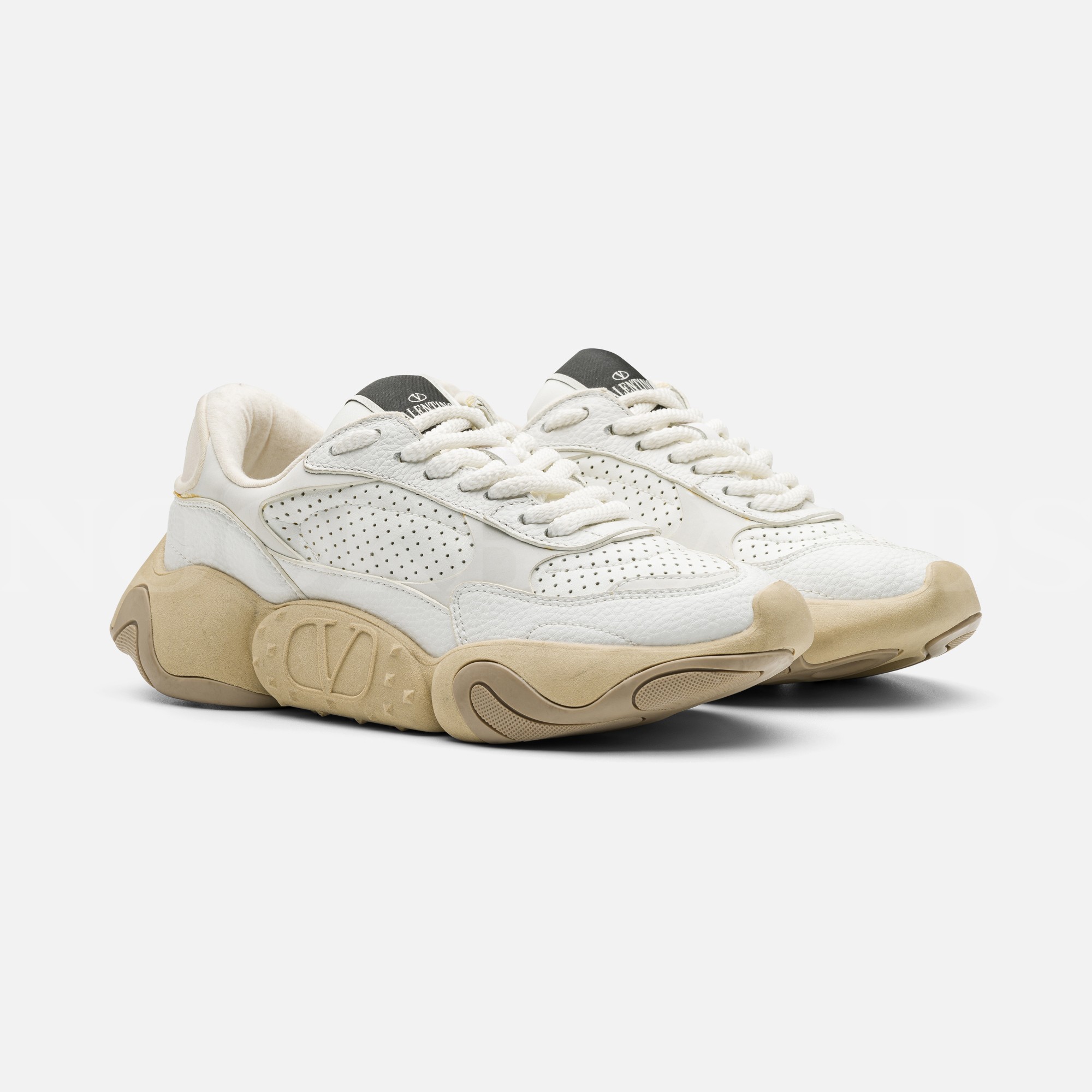 Beyaz Kadın Deri Sneaker