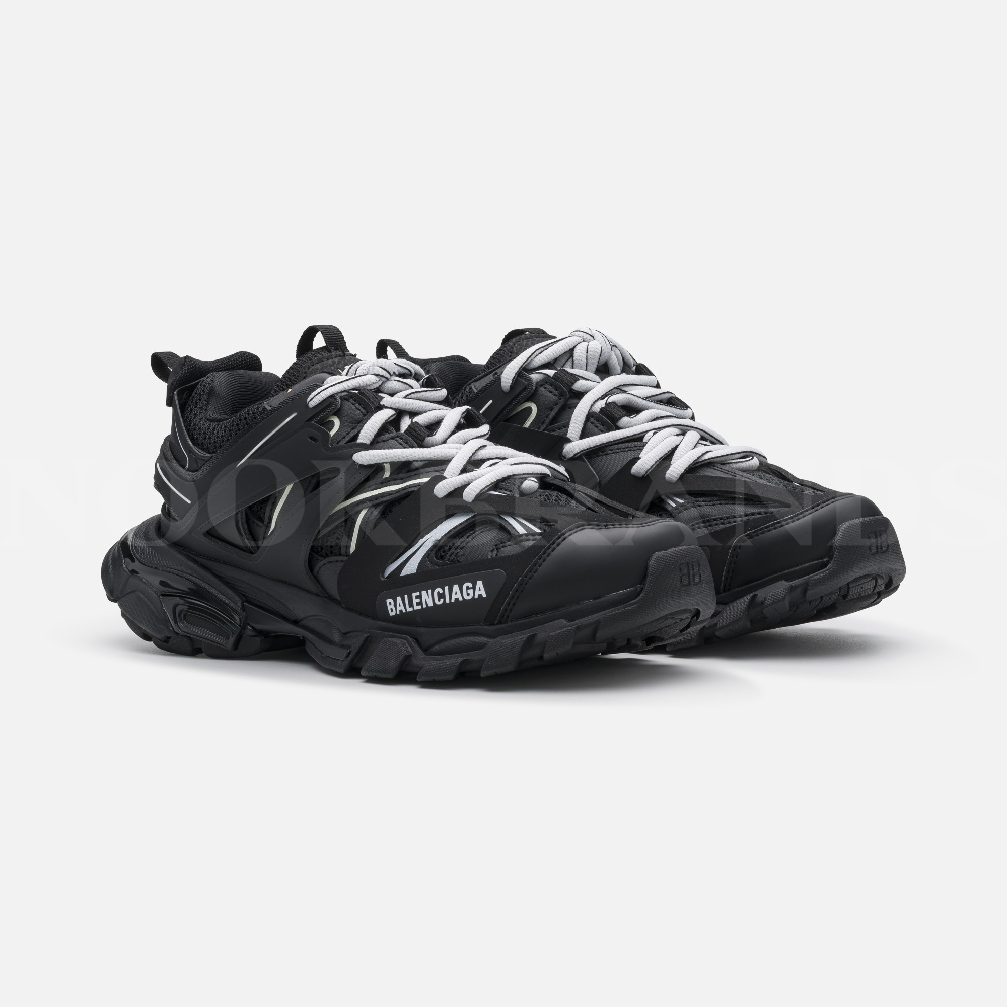Track Siyah Erkek Deri Sneaker