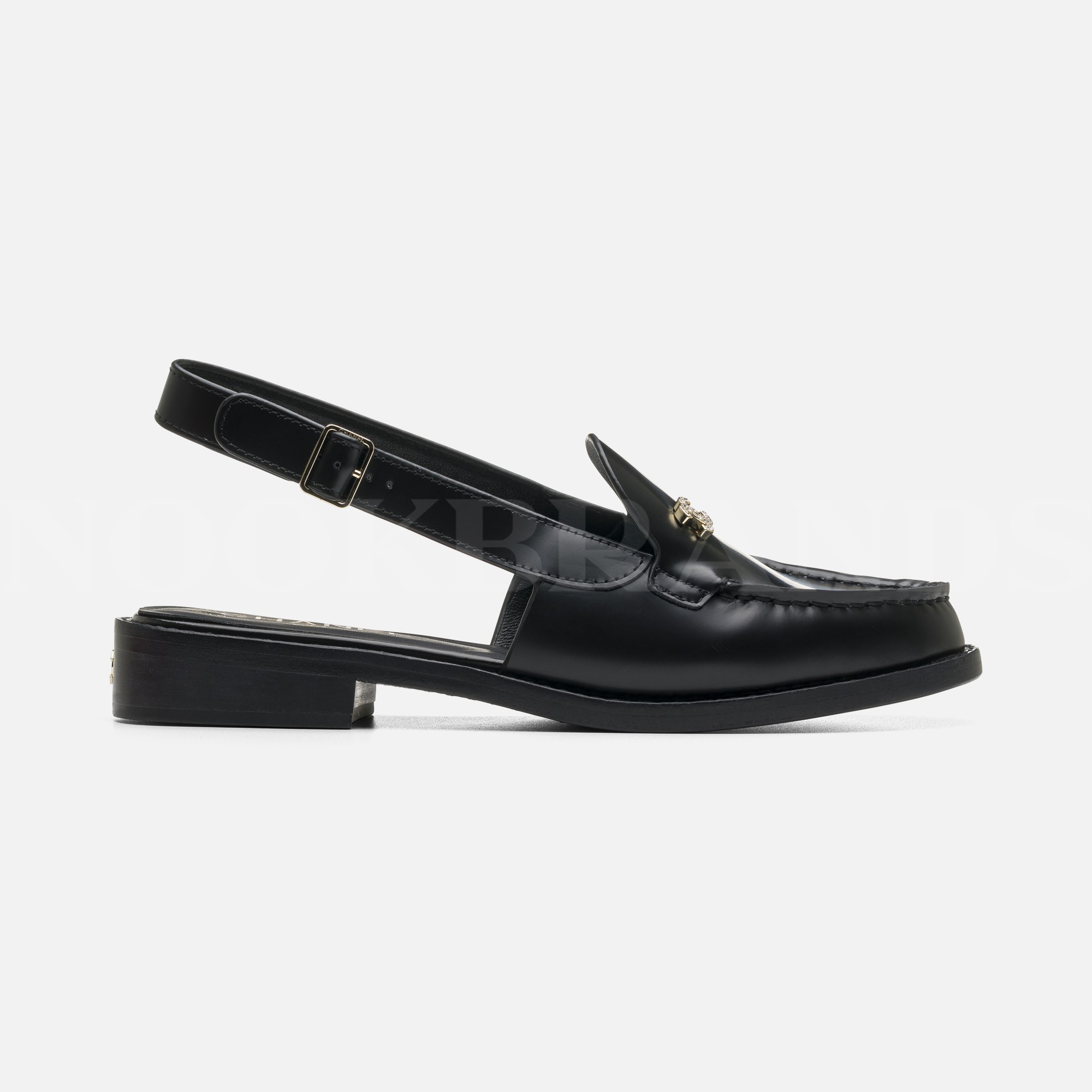 Siyah Kadın Deri Loafer