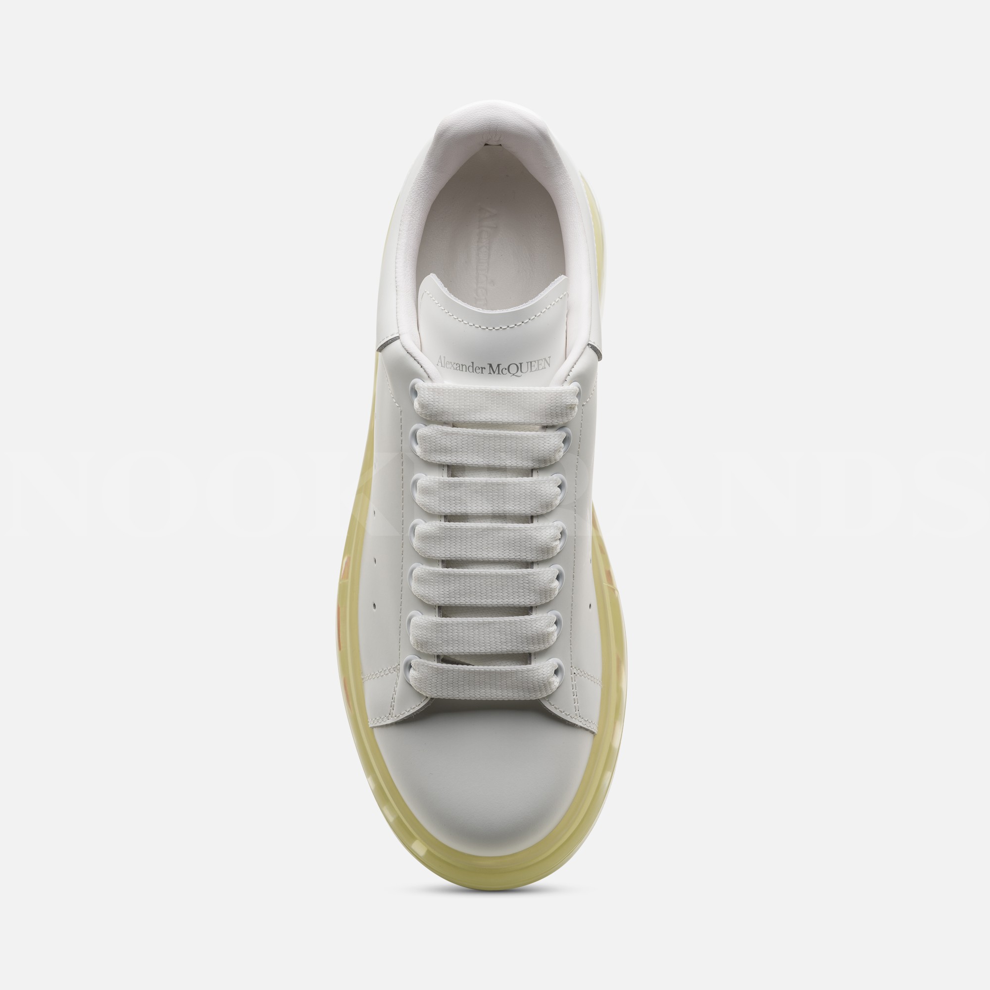 Oversize Beyaz Kadın Deri Sneaker