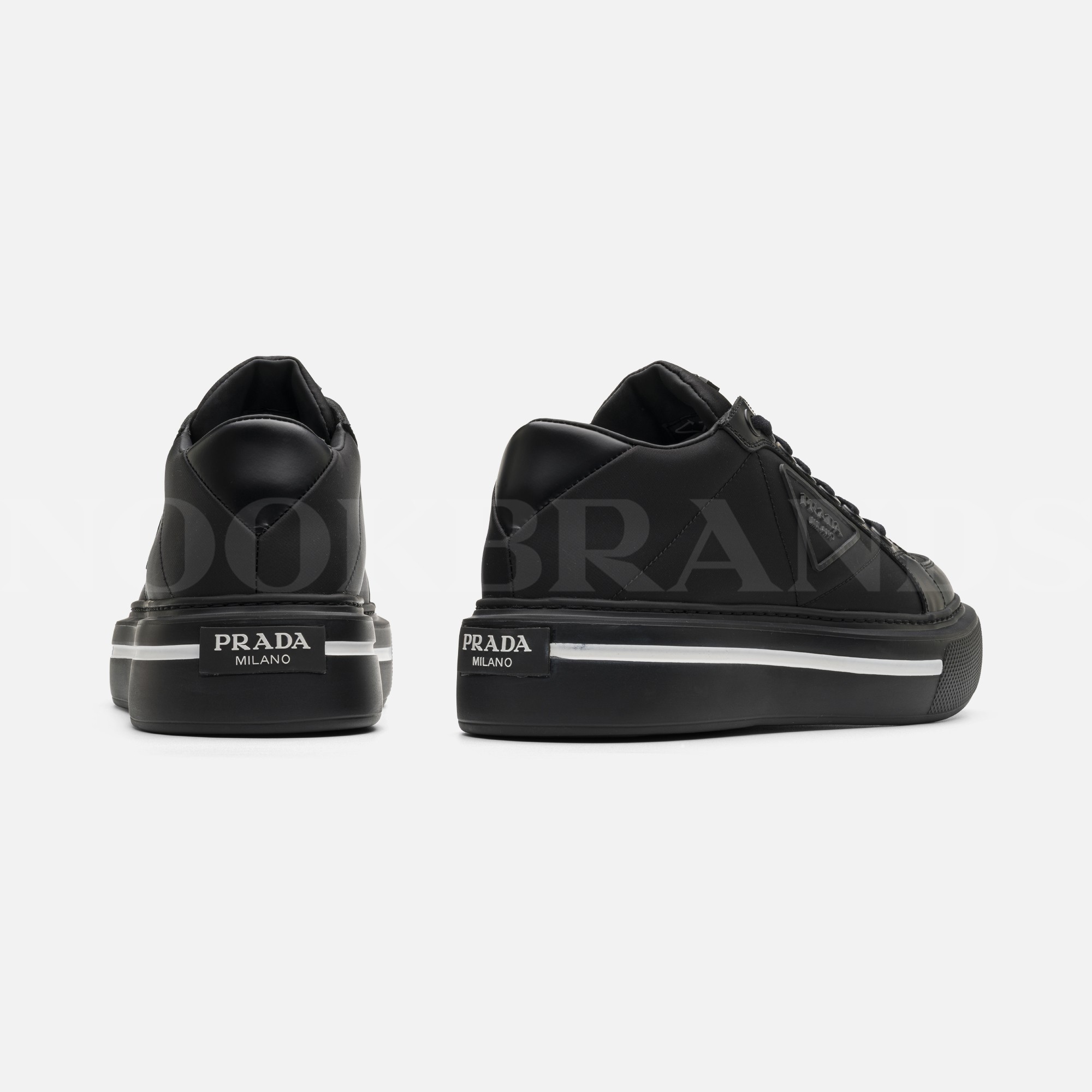 Macro Re-Nylon Siyah Erkek Deri Sneaker