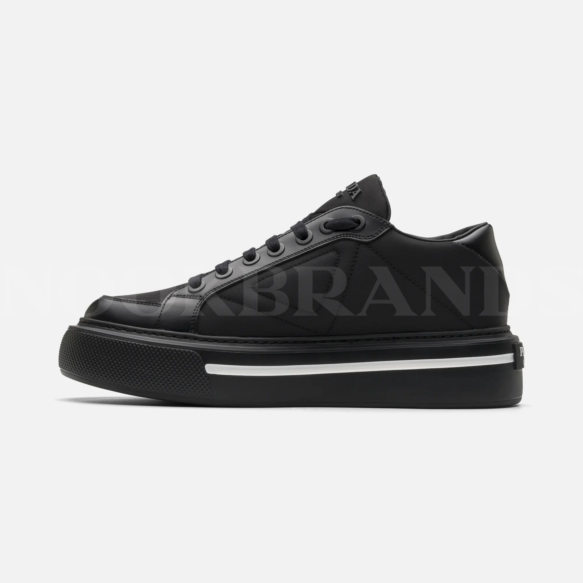 Macro Re-Nylon Siyah Erkek Deri Sneaker