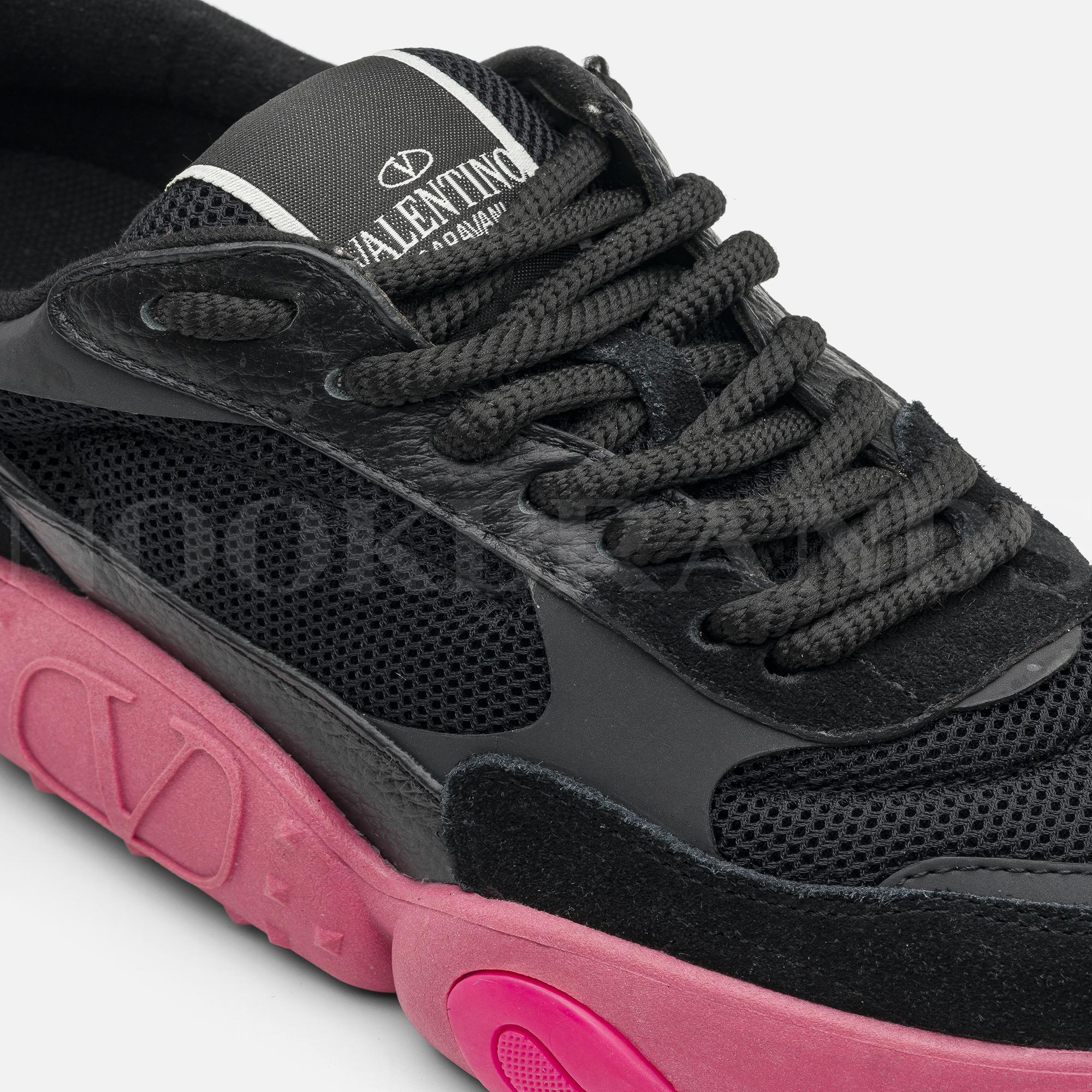Siyah Kadın Deri Sneaker