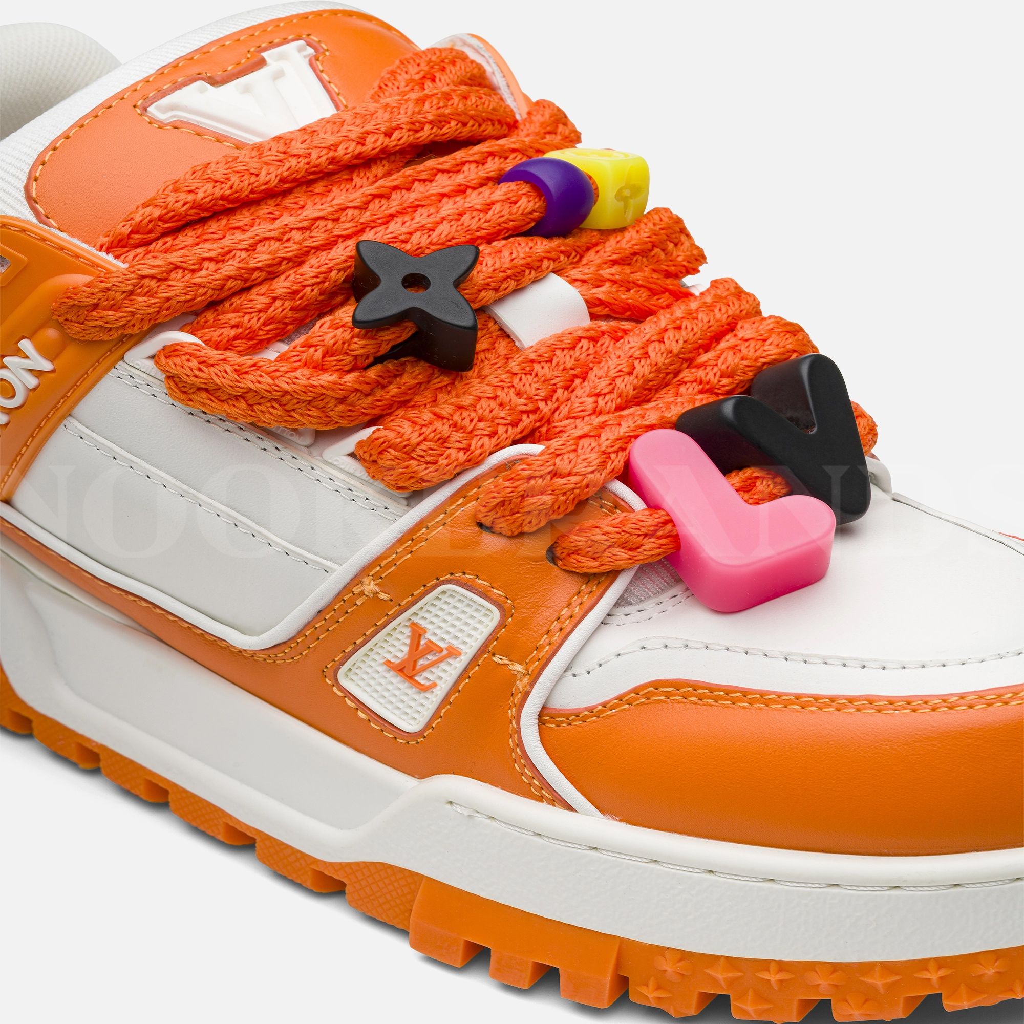 Turuncu Kadın Deri Sneaker