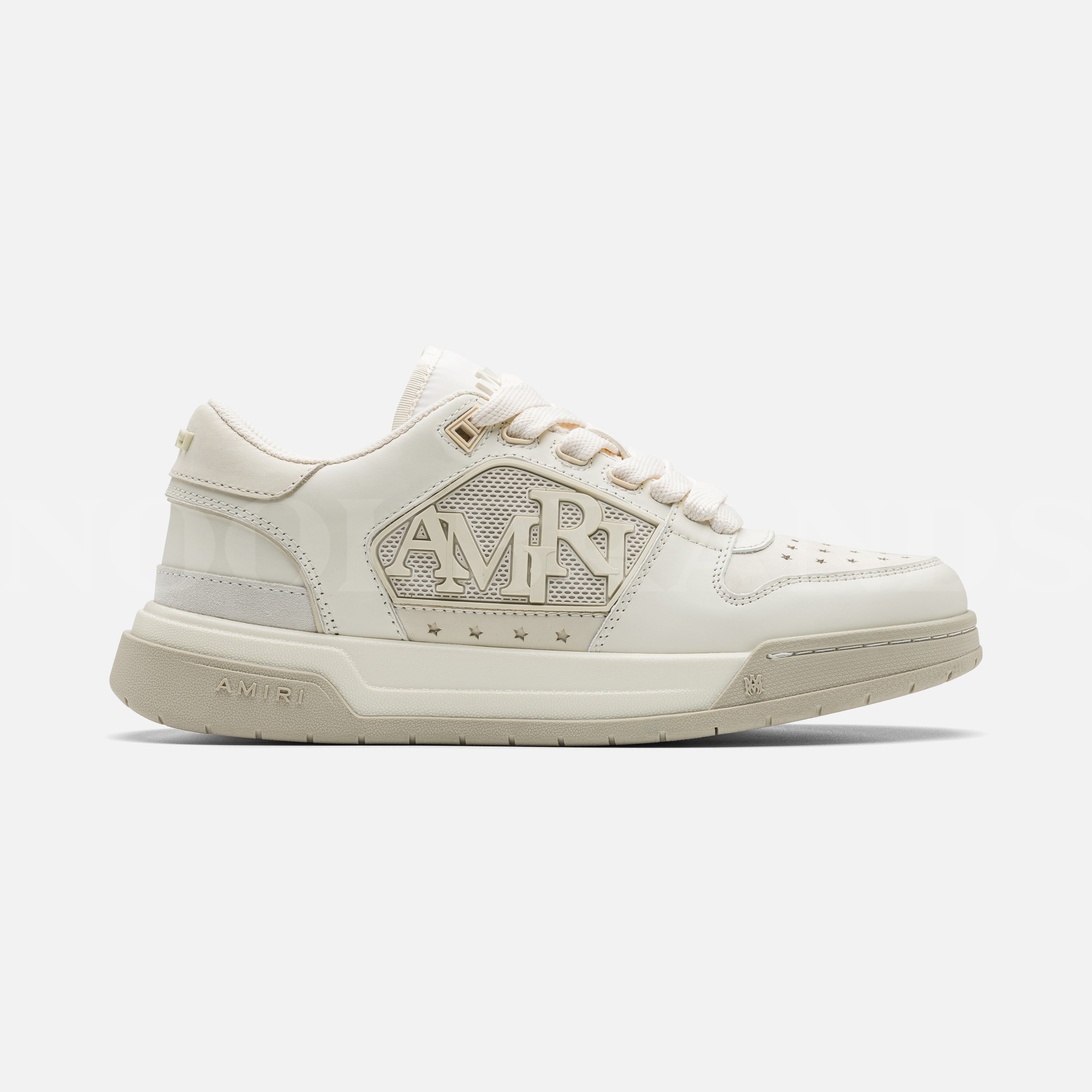 Krem Erkek Deri Sneaker