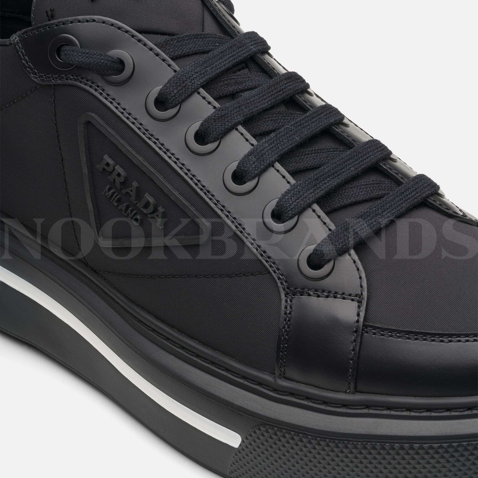 Macro Re-Nylon Siyah Erkek Deri Sneaker