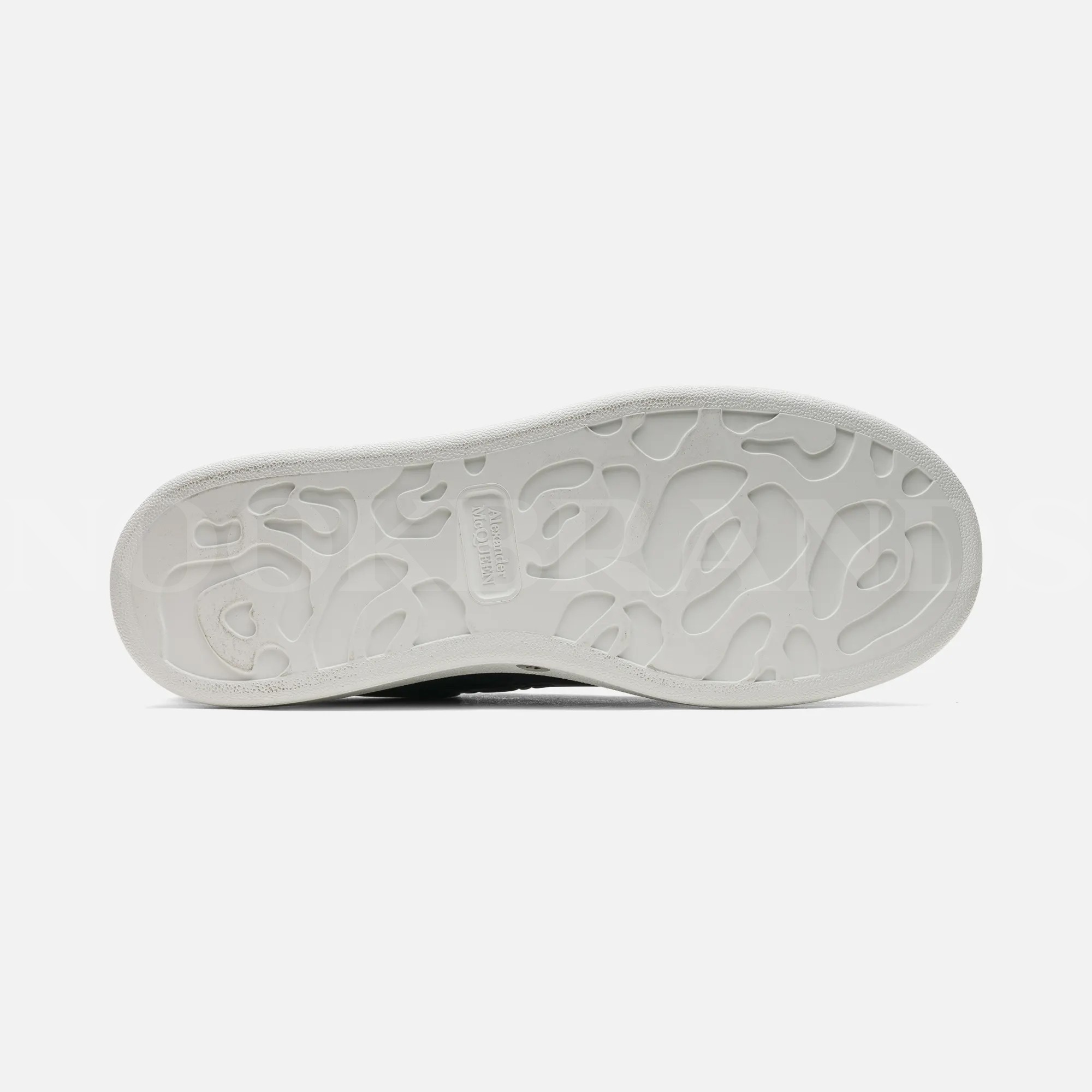 Oversize Siyah Desenli Erkek Deri Sneaker
