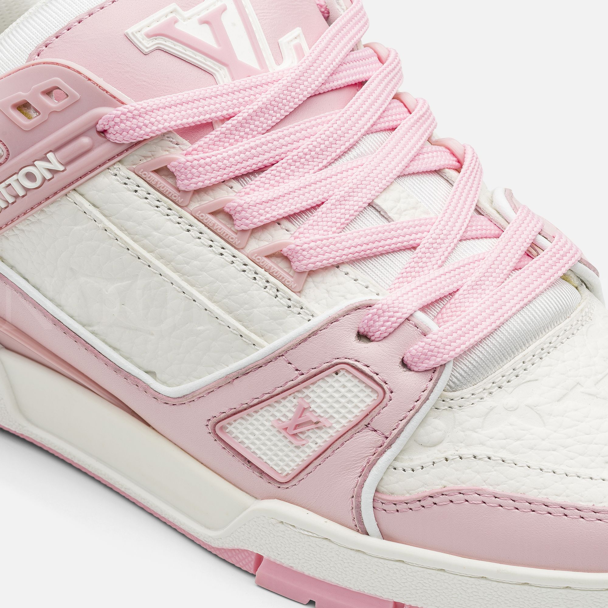 Pembe Kadın Deri Sneaker